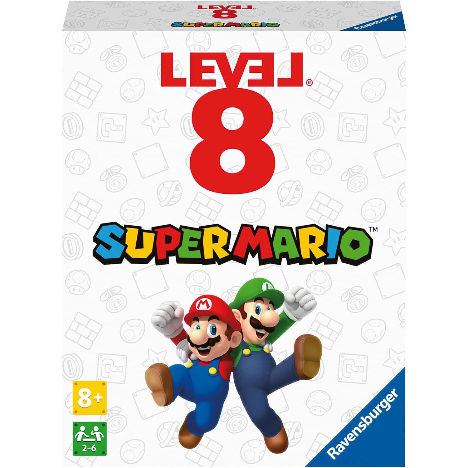 Ravensburger Quarzuhr Ravensburger 27343- Super Mario Level 8, Kartenspiel für 2-6