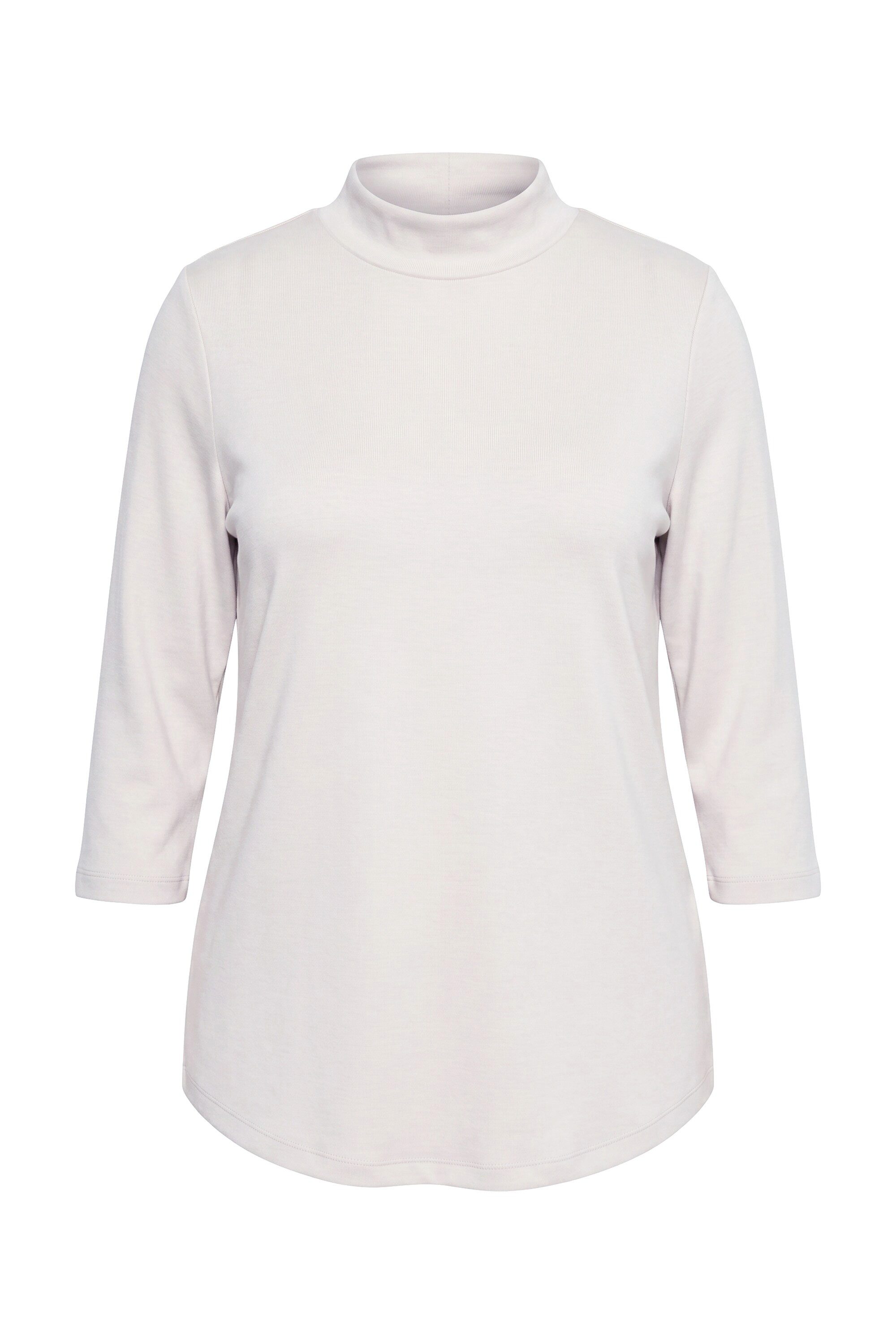 Sweatshirt Sweatshirt Rücken-Zierknöpfe Stehkragen 3/4-Arm