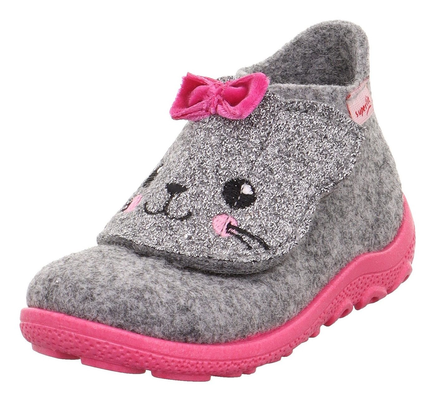 Superfit HAPPY OCTI, WMS: mittel Hausschuh Babyschuh mit Klettverschluss, Größenschablone zum Download