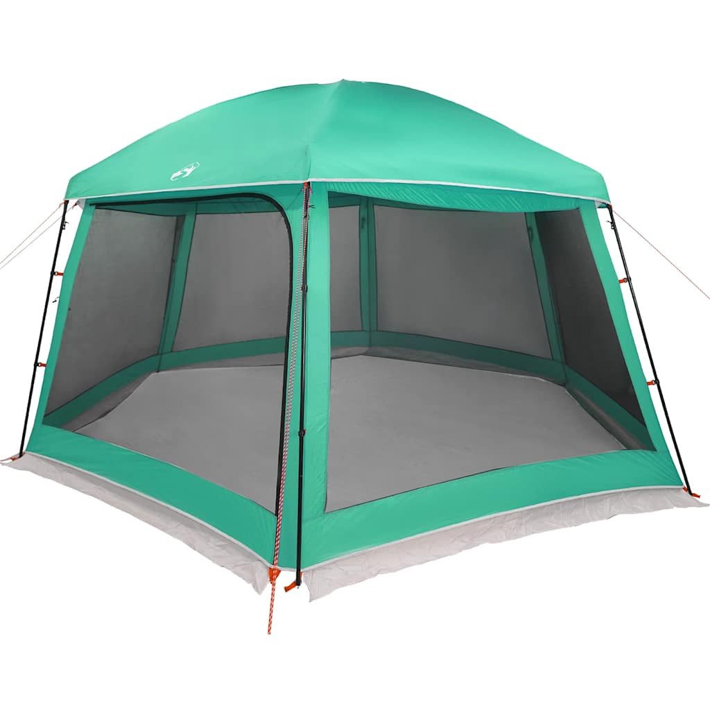 vidaXL Faltzelt Poolzelt mit abnehmbarem Überzelt Netzwänden Meergrün 512x458cm, (1 tlg)