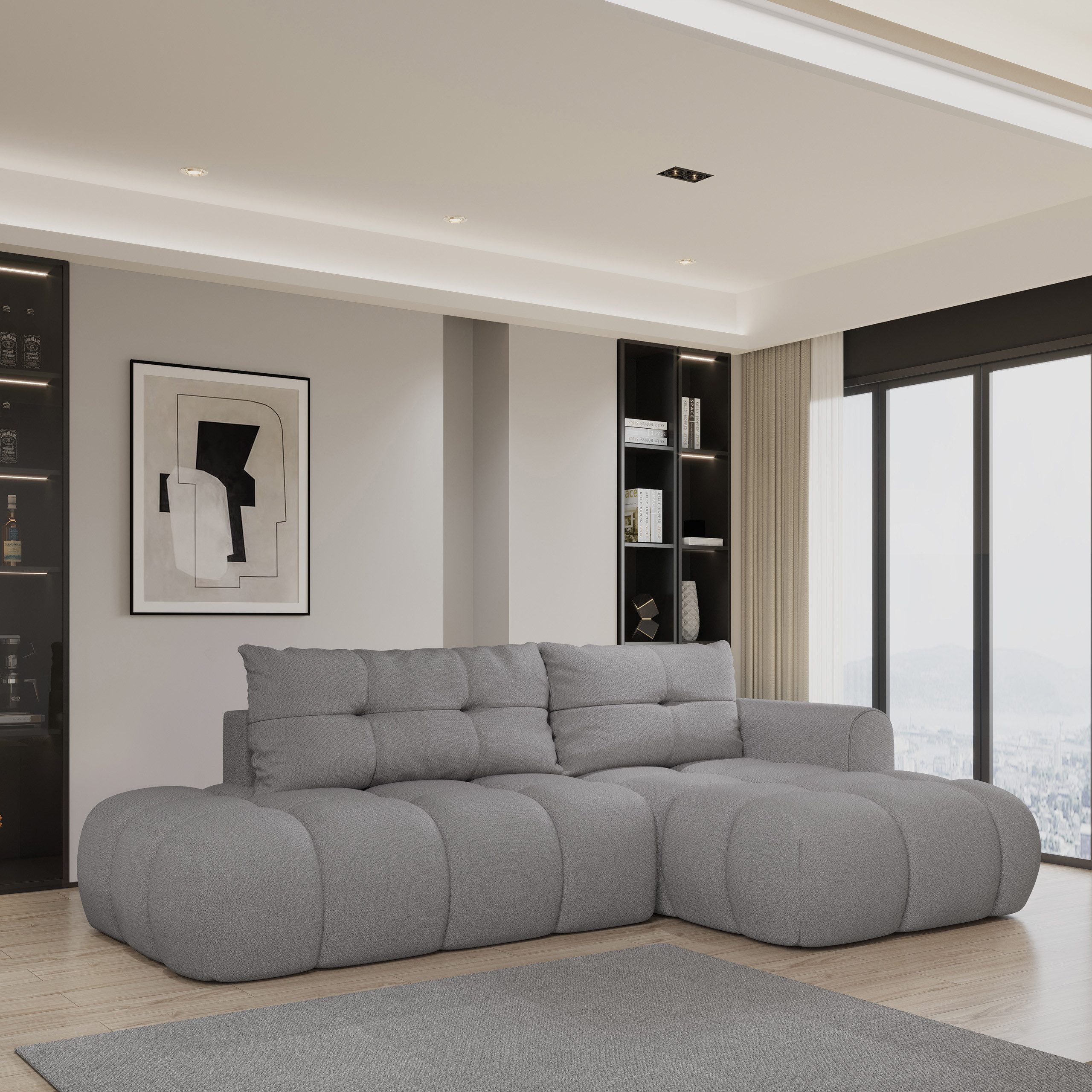 Masseno Ecksofa FLUMA mit Schlaffunktion L-Form, günstig online kaufen