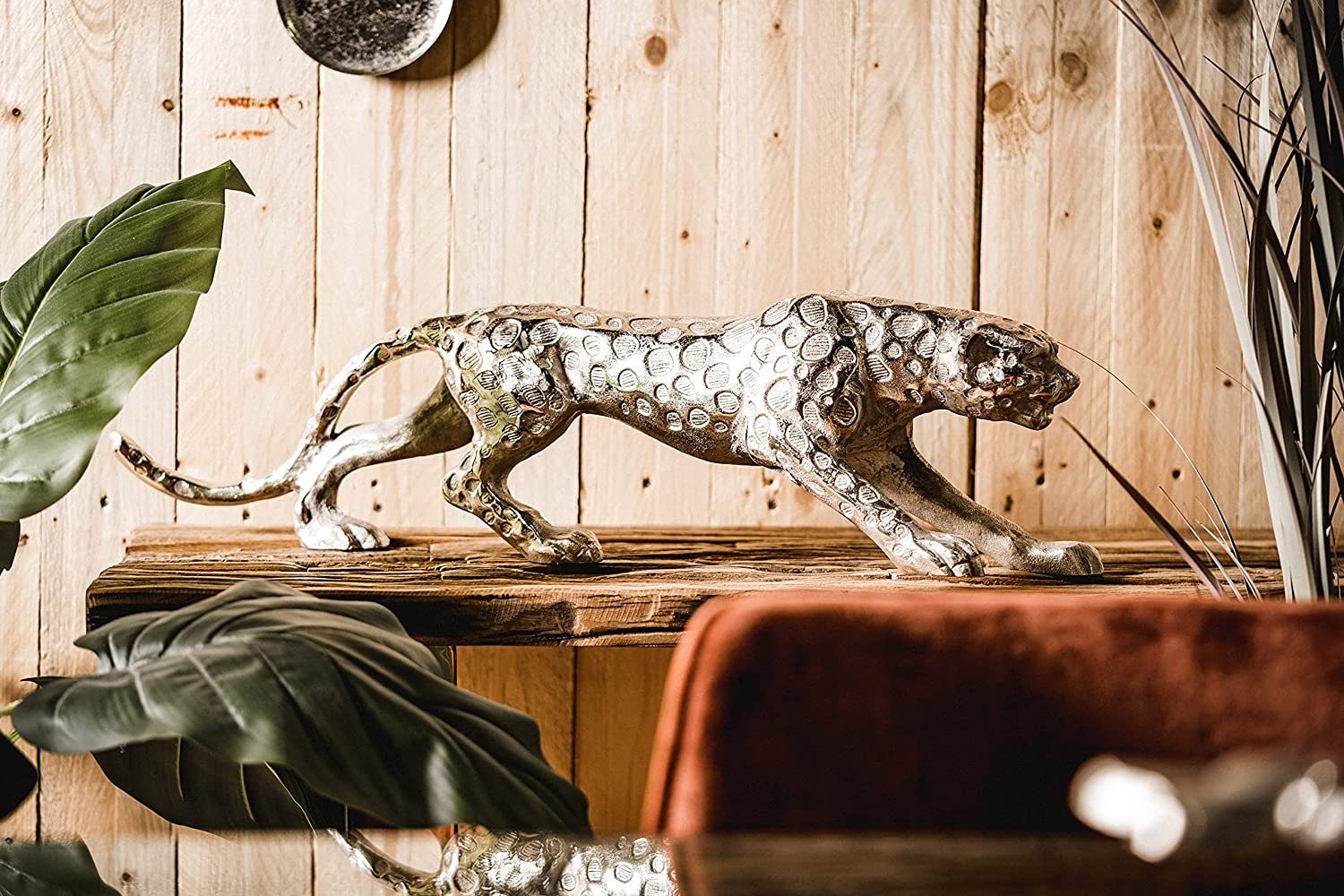 MichaelNoll Dekofigur Leopard Raubkatze Dekofigur Aluminium günstig online kaufen