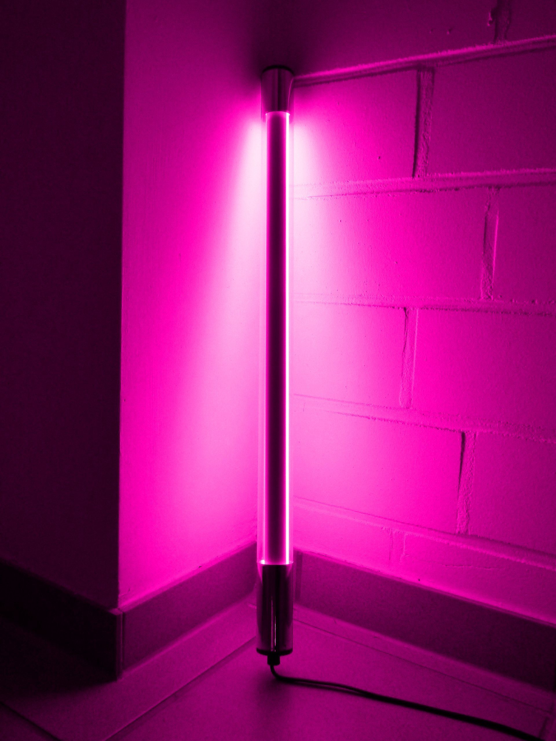 K-Röhre Xenon Länge T8, Röhre Kunststoff, Leuchtstab 1,53 m LED Pink 24 IP-20 Watt LED Pink LED XENON Wandleuchte