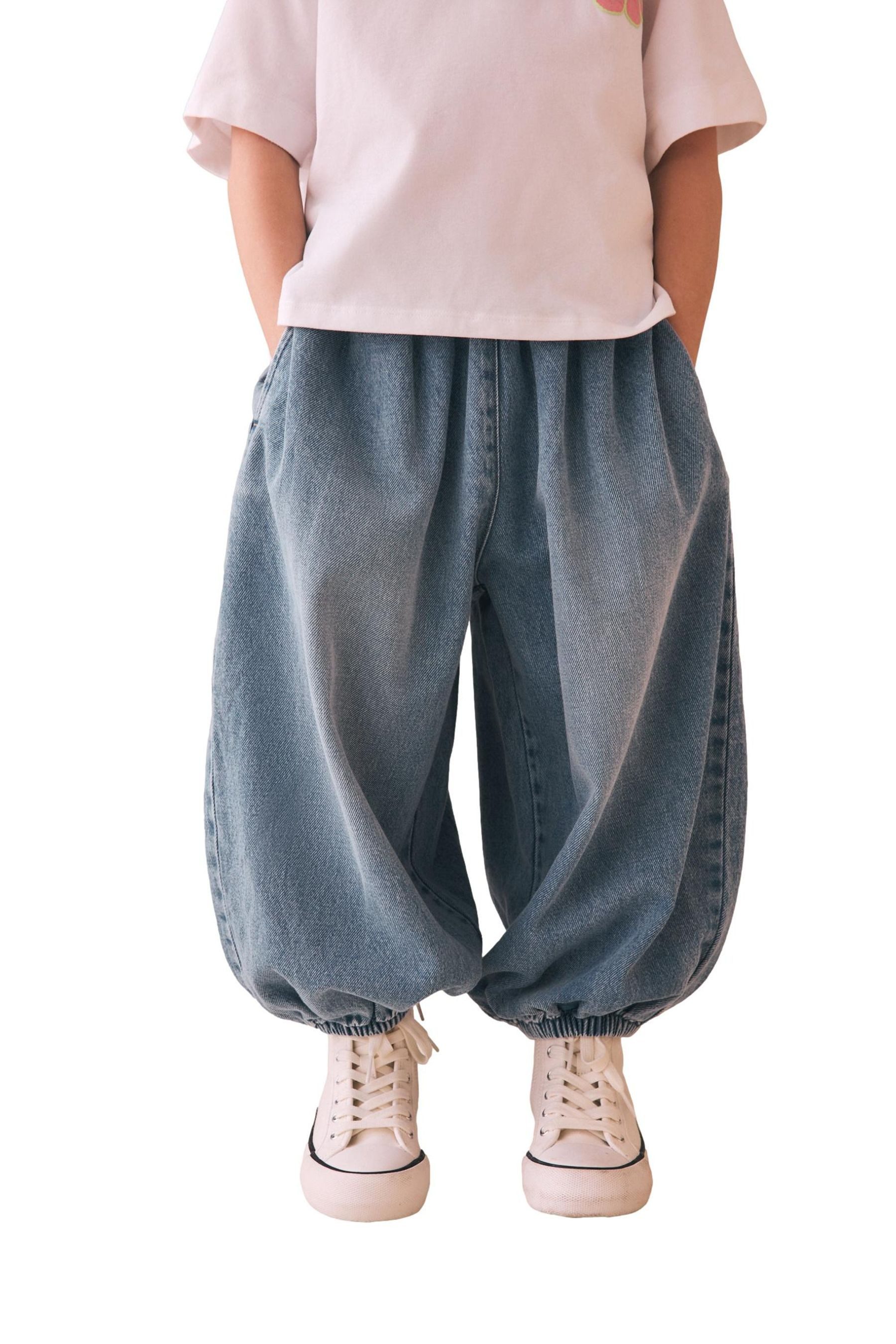 Next Weite Jeans Jeans mit Strickbündchen (1-tlg)