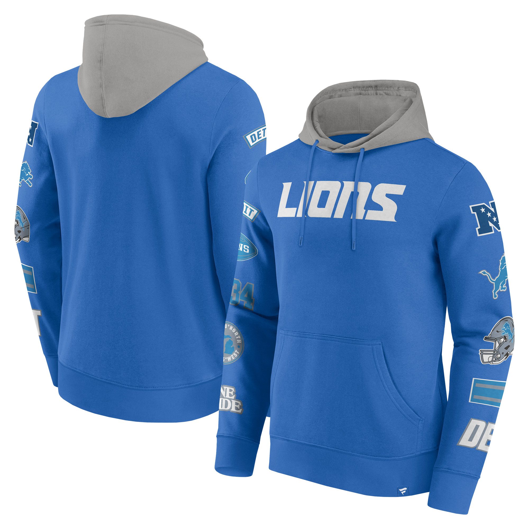 Fanatics Kapuzenpullover Fanatics Hoodie Detroit Lions Patched Out Fleece günstig online kaufen