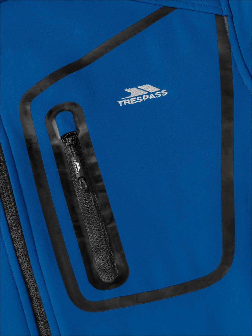 Trespass Softshelljacke mit Stehkragen blau