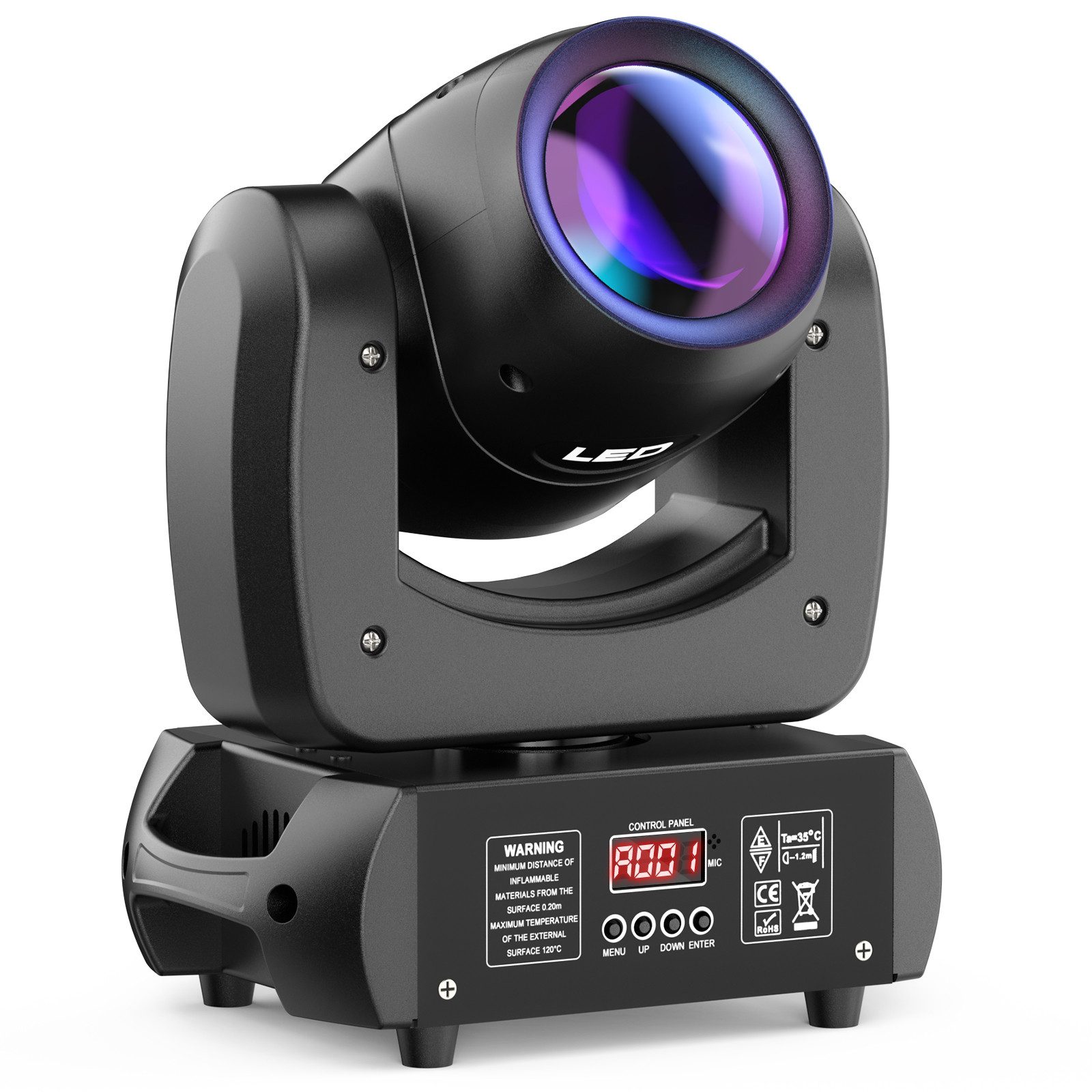 ZonQoonz Discolicht 120W LED Strahl Gobo Moving Head Bühne Licht für DJ Party Beleuchtung