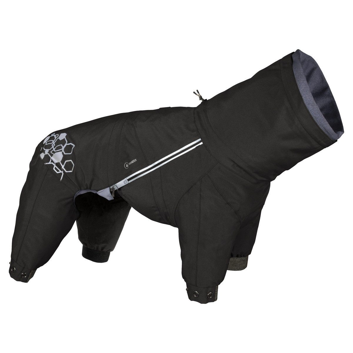 HURTTA Hundeoverall Mudventure Overall ECO raven (schwarz)