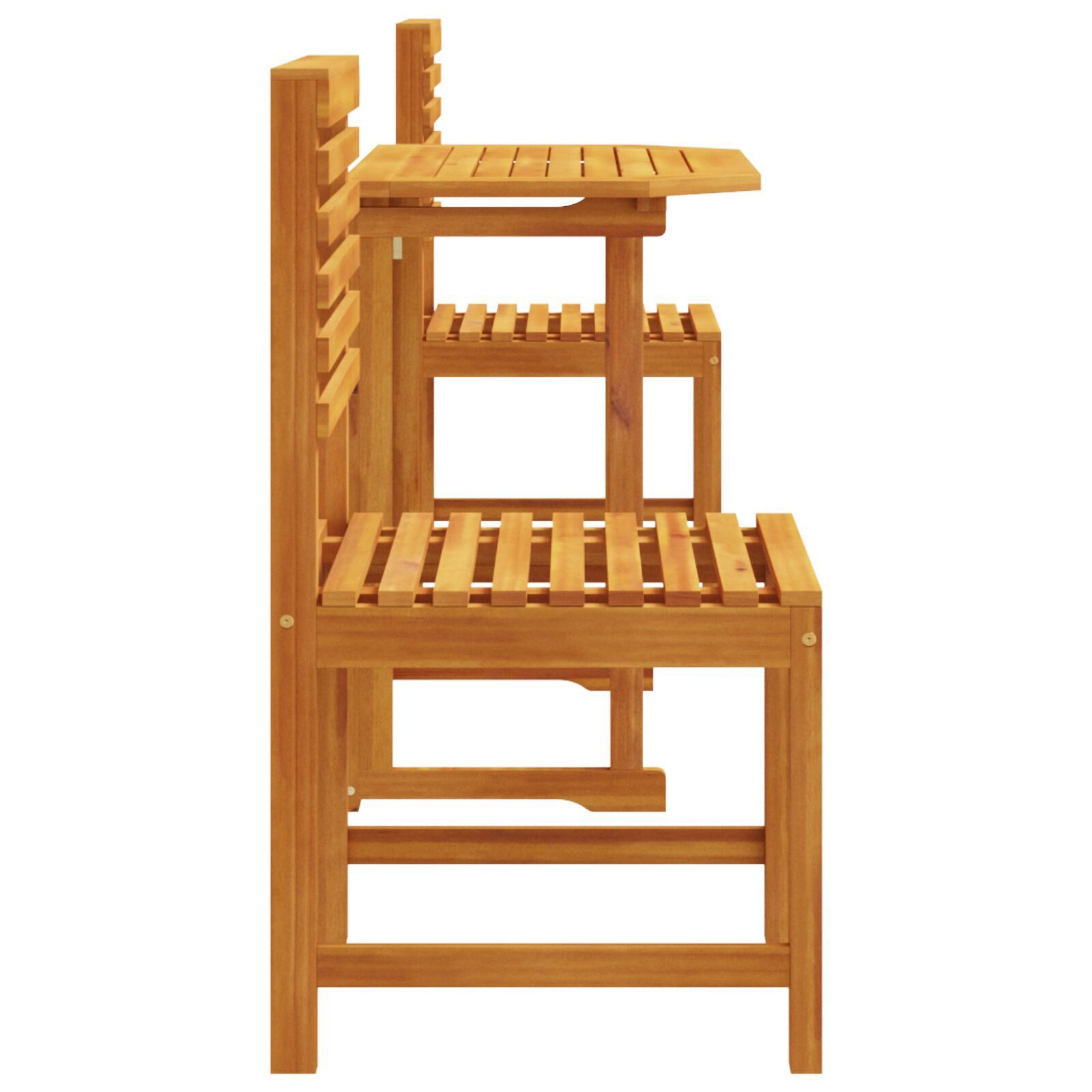 vidaXL Gartentisch 3-tlg. Garten-Bistroset Massivholz (3-St)