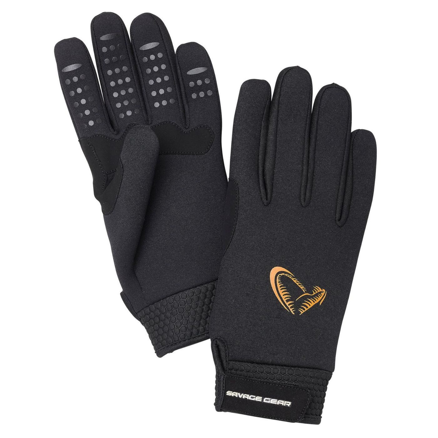 Angelhandschuhe Savage Gear Neoprene Stretch Gloves Black - Angelhandschuhe