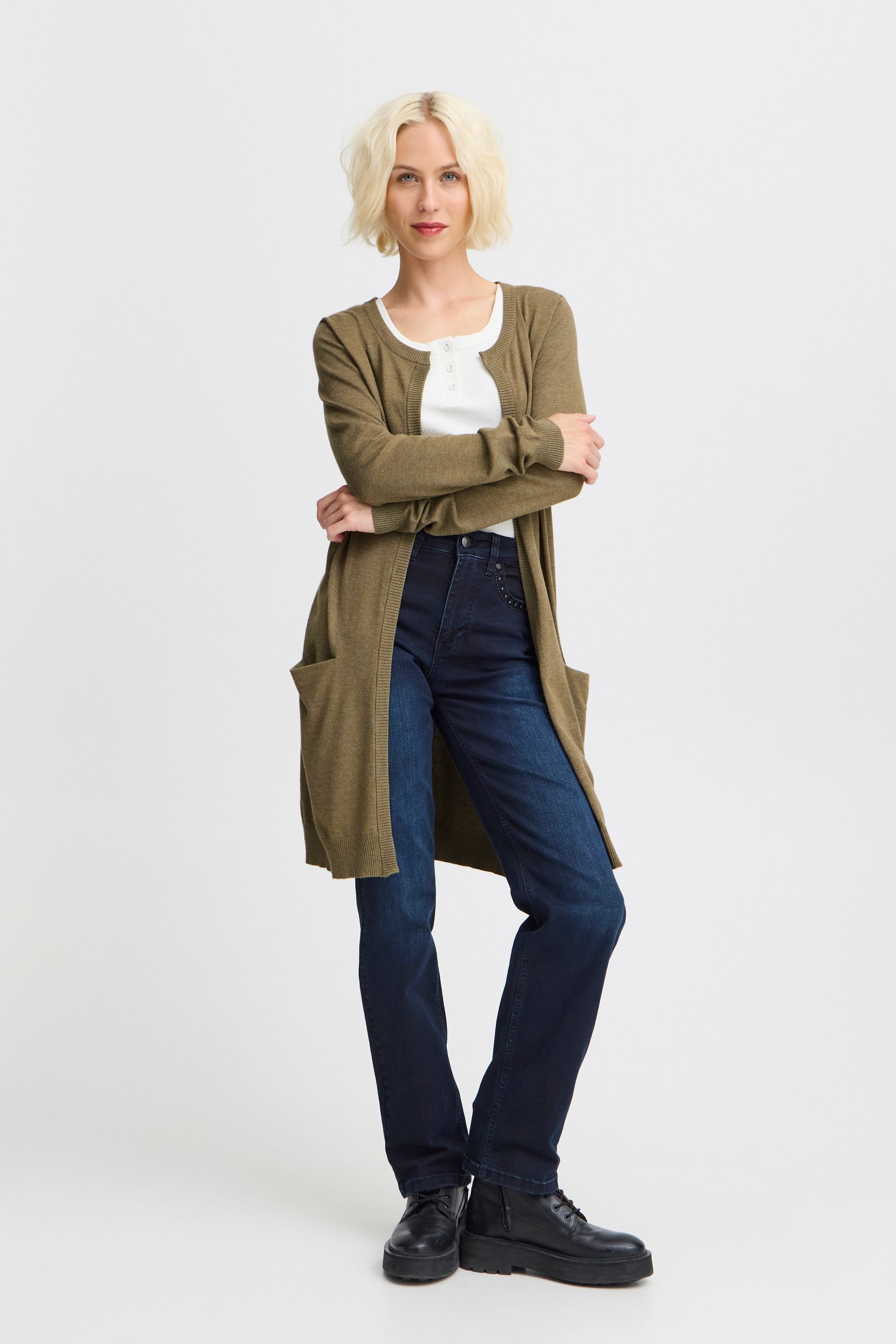 Pulz Jeans Strickjacke PZSARA Lange Strickjacke günstig online kaufen