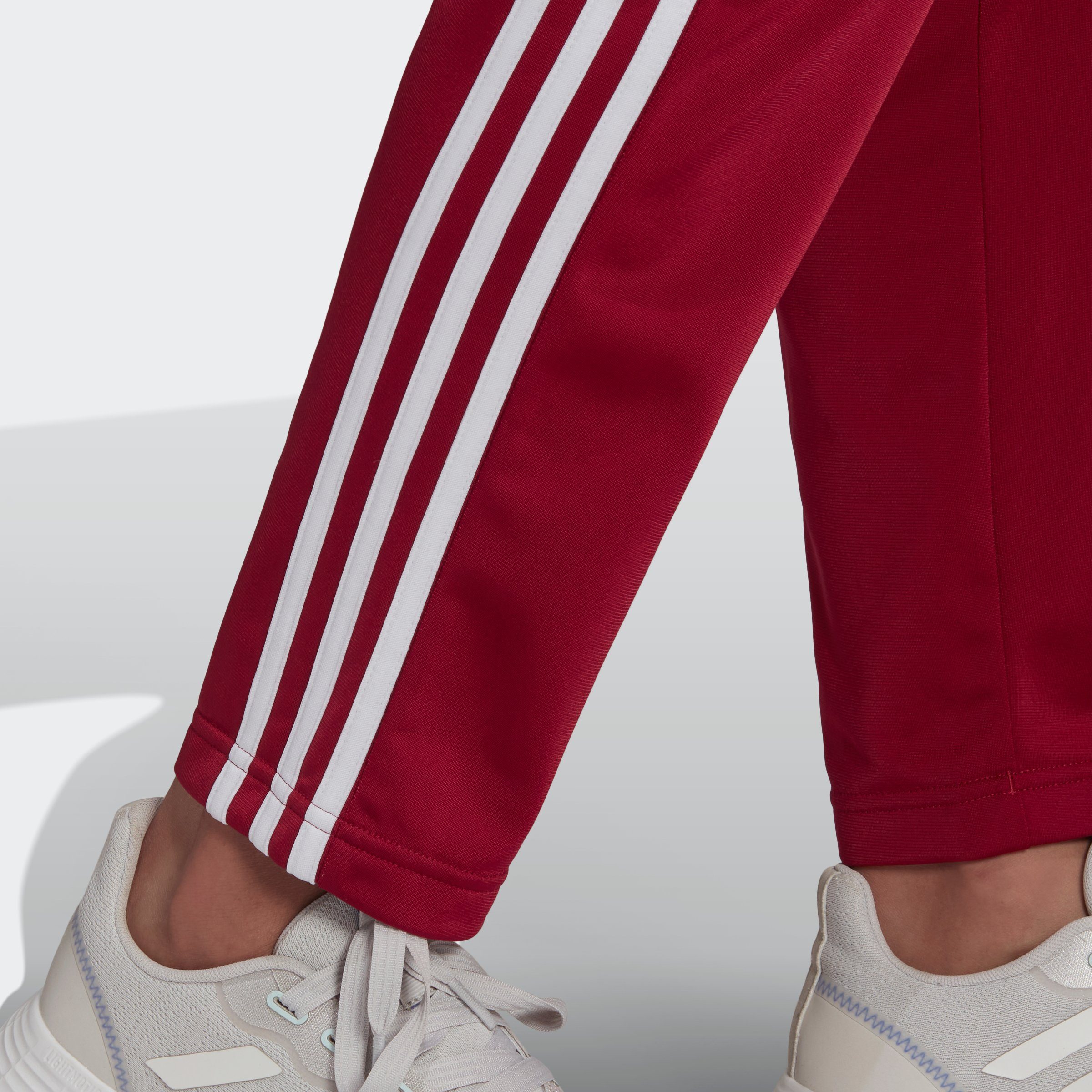 ESSENTIALS (2-tlg) Sportswear LEGBUR/WHITE 3-STREIFEN adidas Trainingsanzug