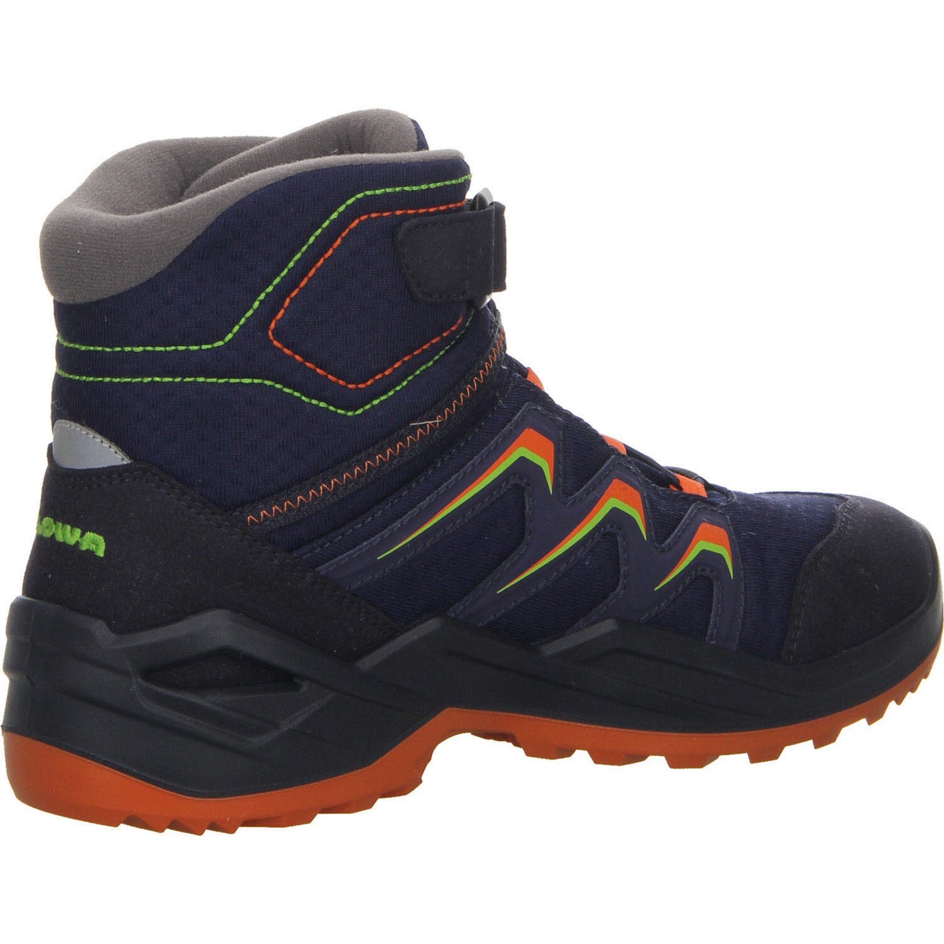 Stiefel Warm Stiefel Lowa Boots navy/orange Schuhe GTX Jungen Maddox Textil