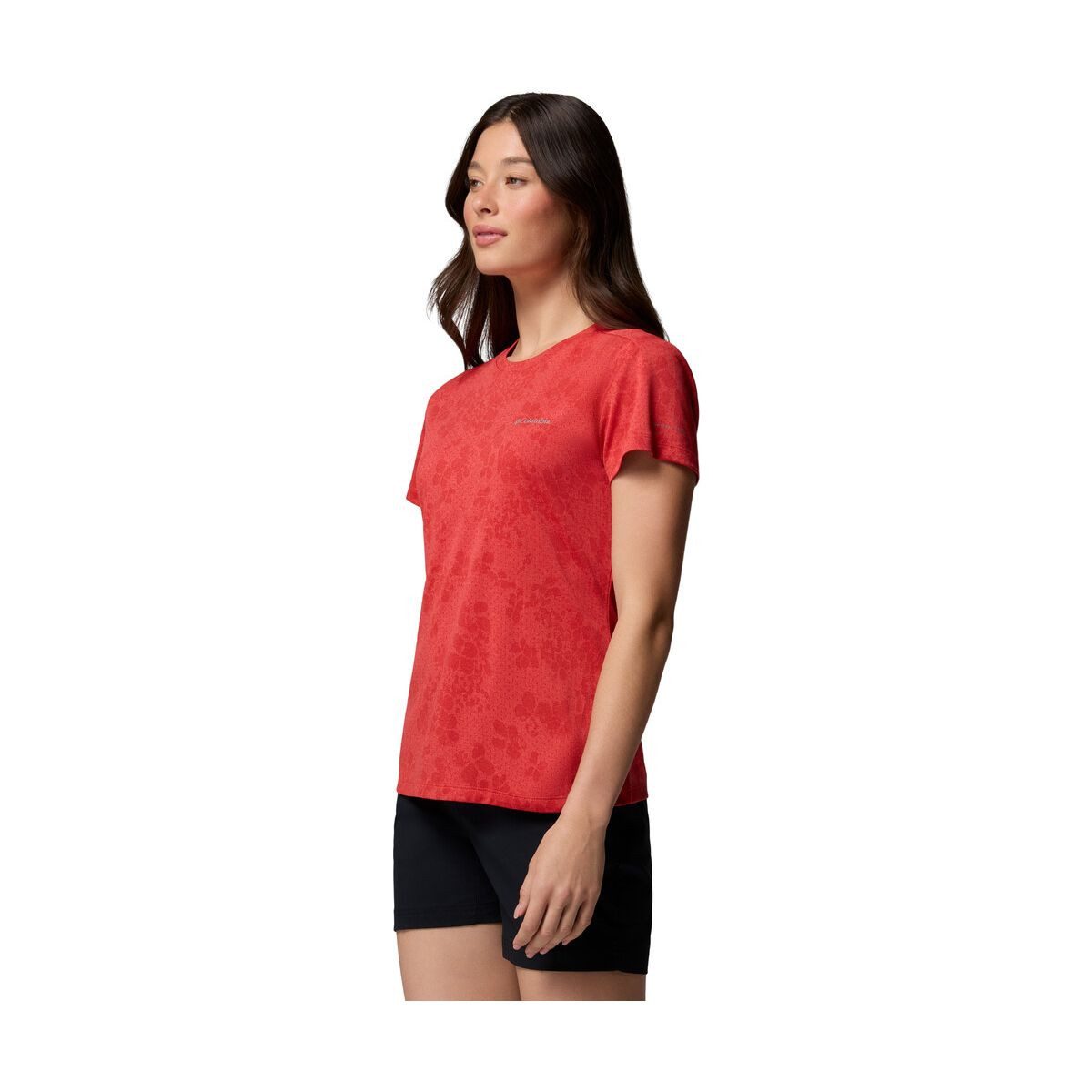 Columbia Kurzarmshirt Bluebird Canyon II Short Sleeve Crew Atmungsaktives Damen-T-Shirt mit Omni-Wick™ Technologie für trockenen