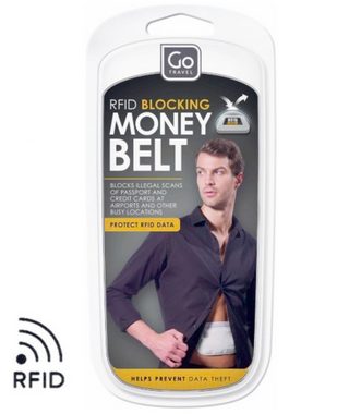 Go Travel Gürteltasche 675, RFID geschützte Geldgürtel-Tasche, unsichtbar sicher unter Kleidung