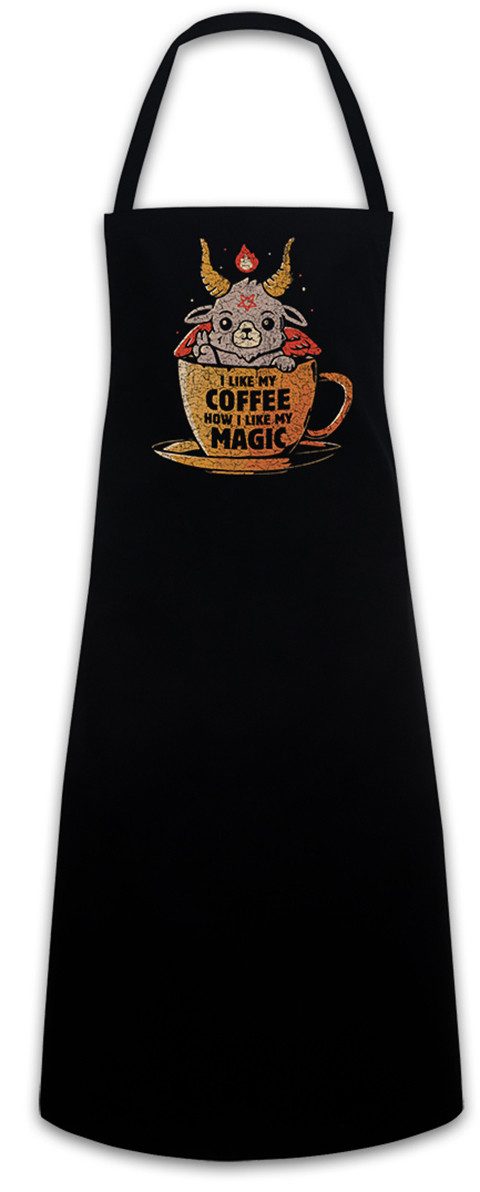 Urban Backwoods Kochschürze Magic Coffee Grillschürze Fun Geek Nerd Science Scientist Kaffee