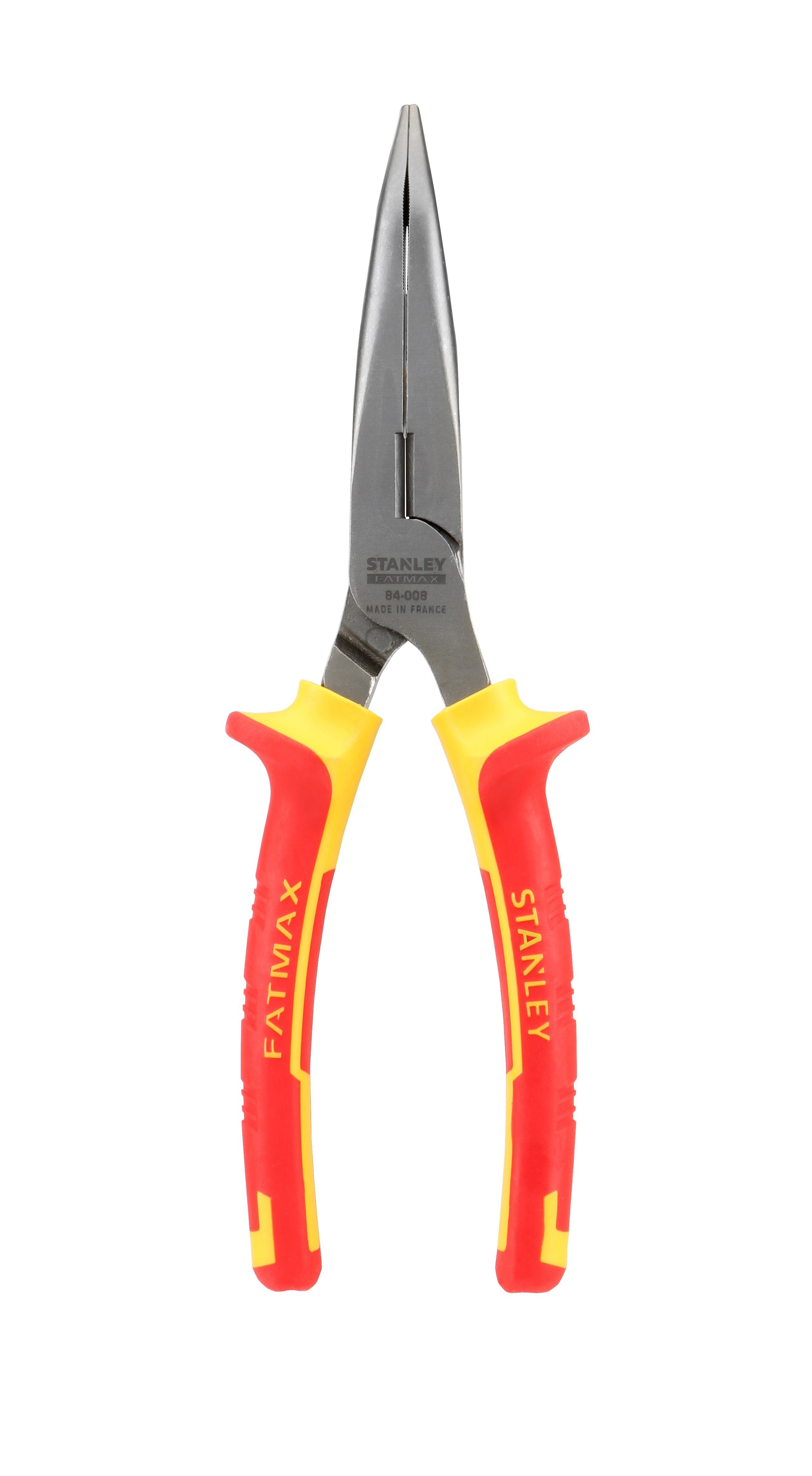 Stanley by Black & Decker Zangenset Kombizange, Kraftseitenschneider, Flachrundzange, Abisolierzange, Wasserpumpenzange, Universell, Werkzeugstahl, Isoliert, Griffhüllenisolation