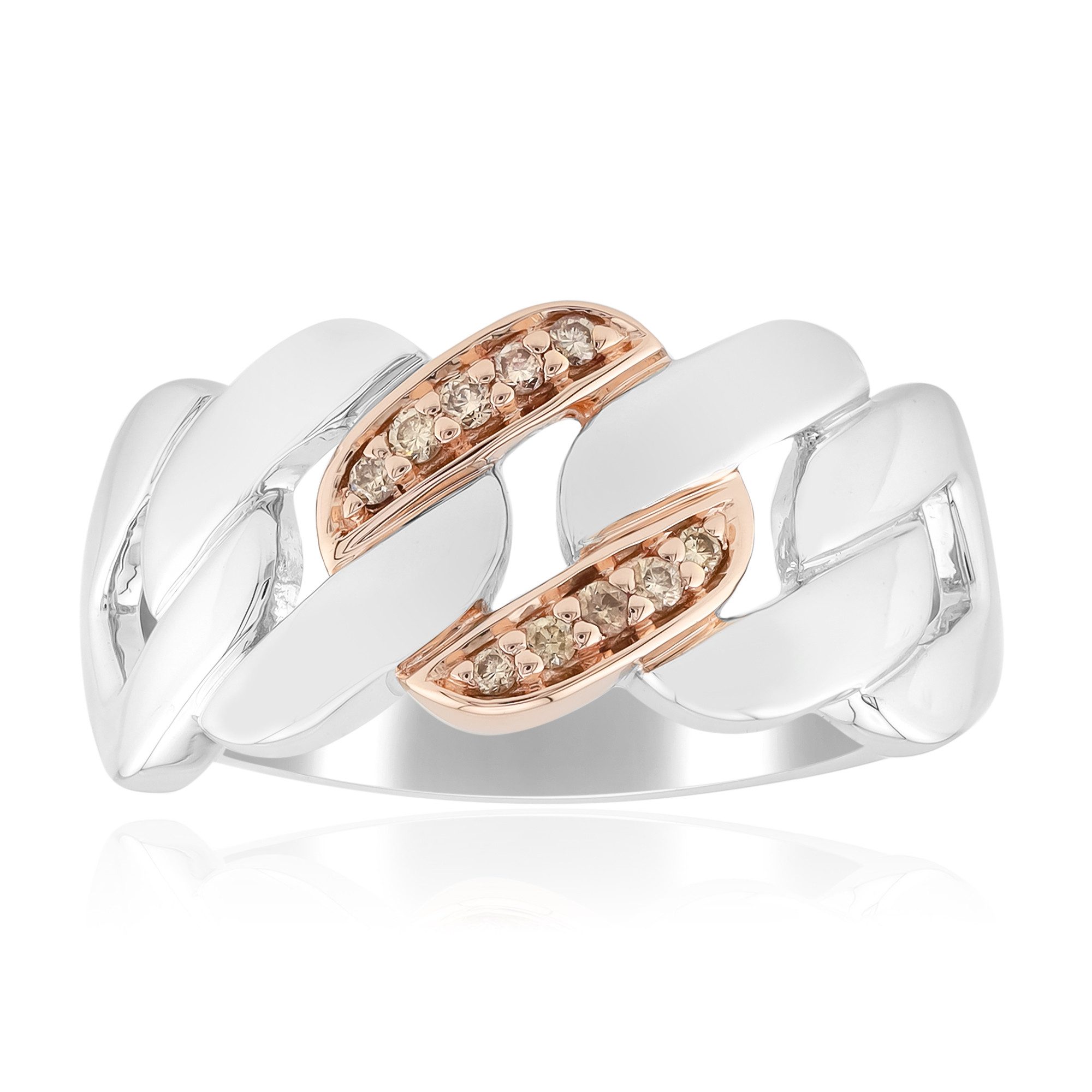 Cavill Diamantring Cavill eleganter Damenring 0,046 ct Diamanten, 925 Silber, Pavé (1-tlg)