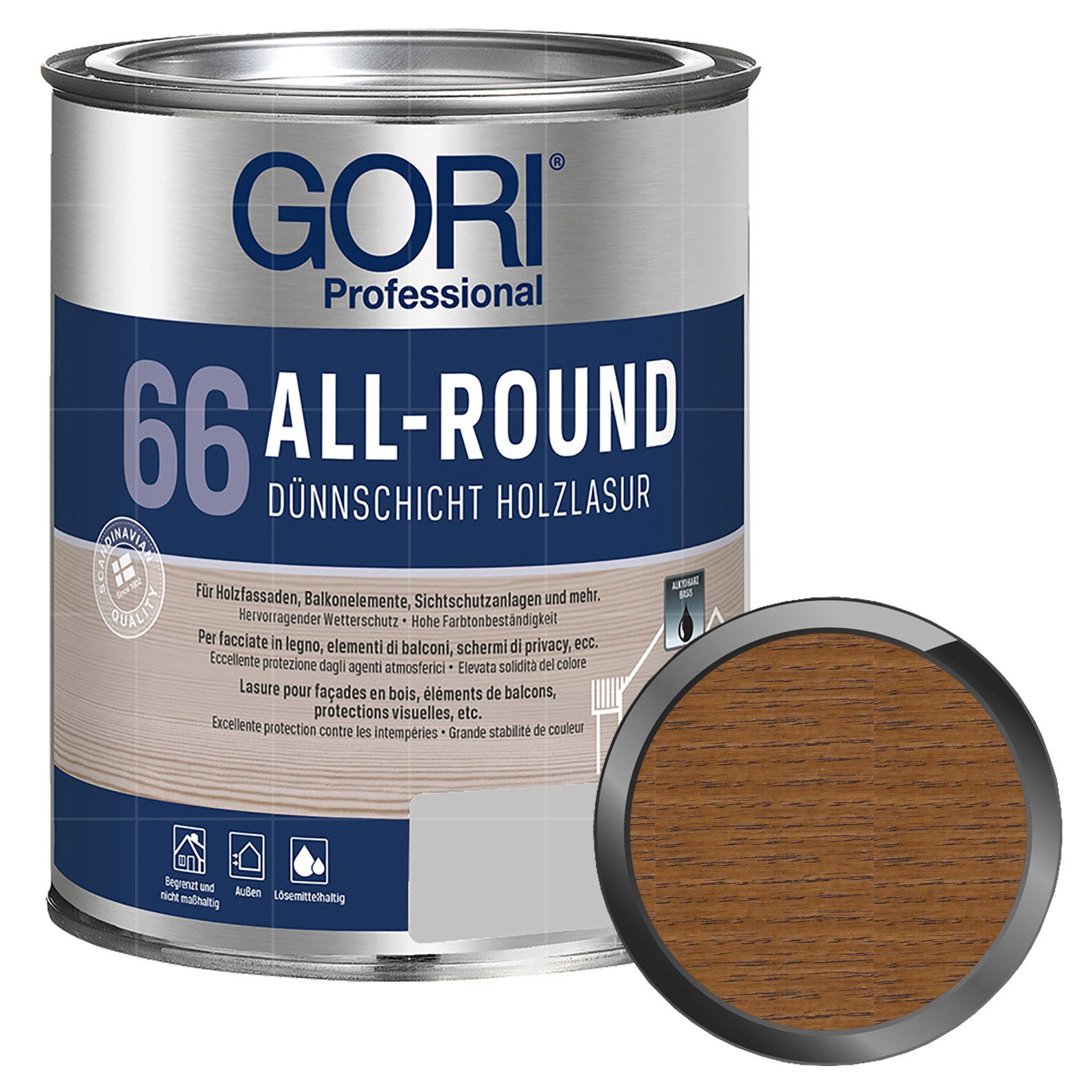 GORI Holzschutzlasur 66 ALL-ROUND - 0.75 LTR
