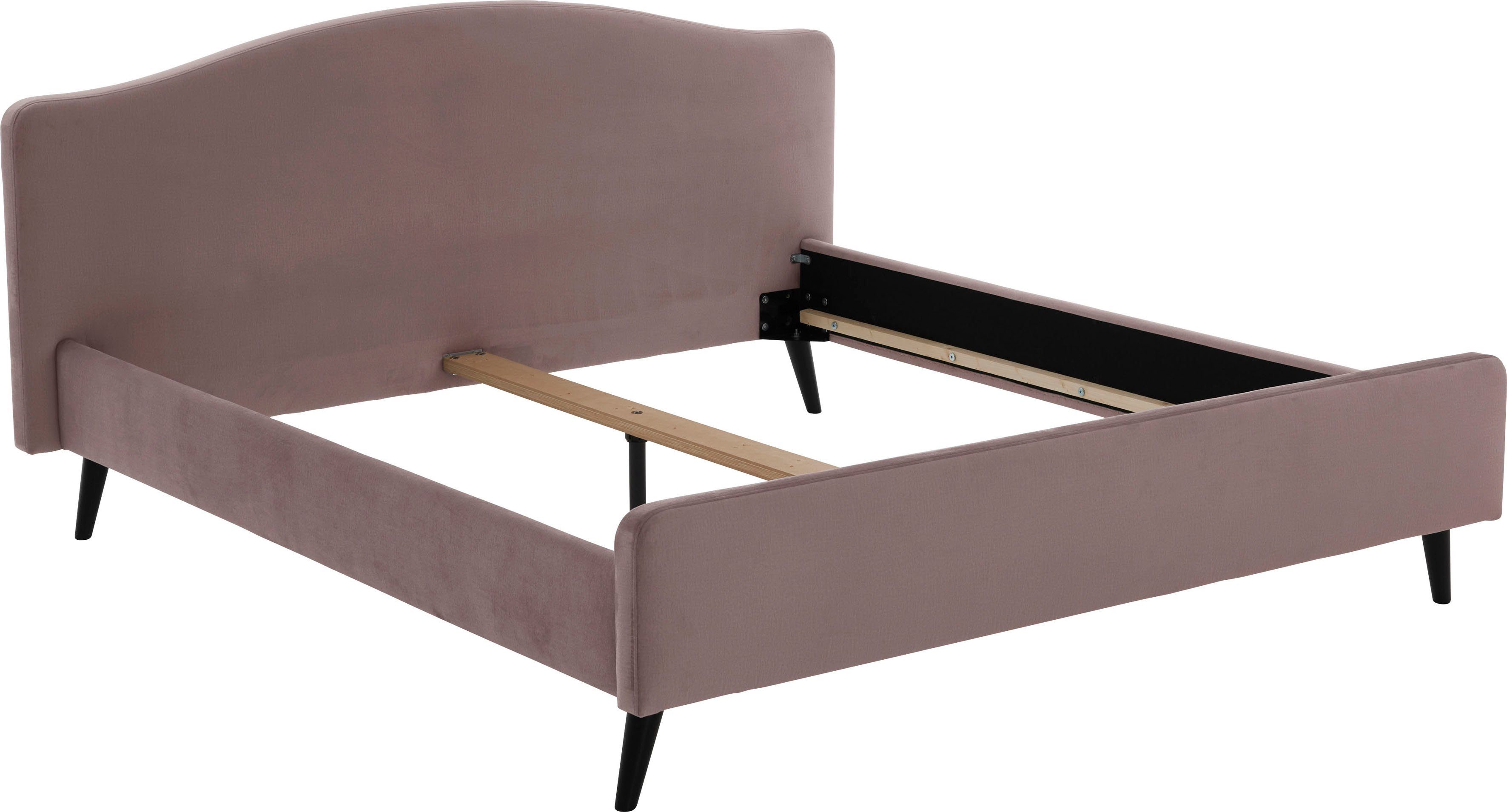 ATLANTIC home collection Polsterbett Tamiga, mit Massivholzfüße