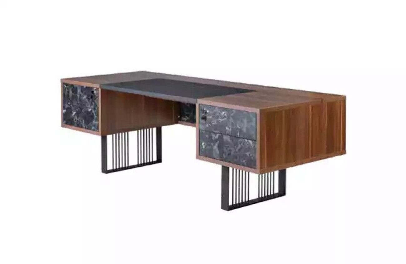 JVmoebel Schreibtisch Massivholz Schreibtisch Arbeitszimmermöbel Büroeinrichtung Designer (1-St., 1x Schreibtisch), Made in Europa