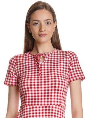 Pussy Deluxe A-Linien-Kleid Back to 1955 Red Plaid