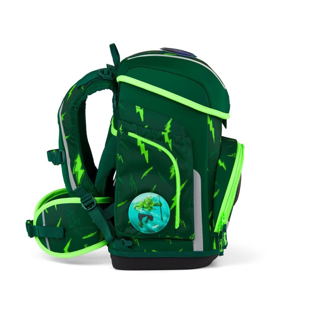 ergobag Schulranzen Cubo (inkl. Etui (befüllt), Schlamperrolle, Sportbeutel und Kletties, 5tlg)