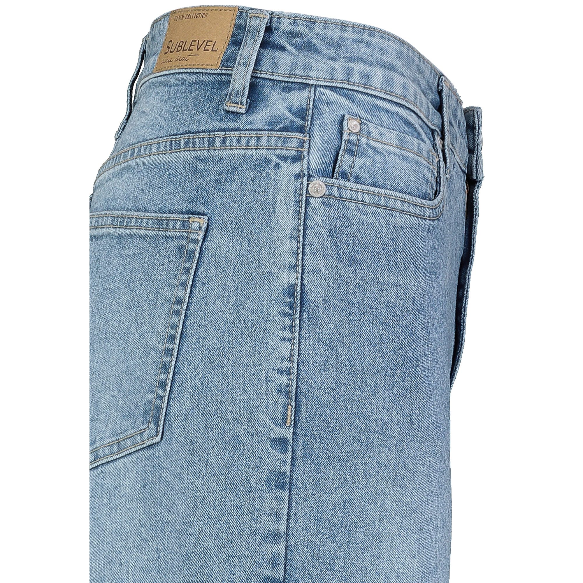 SUBLEVEL Weite Jeans Damen Jeans High Waist weiter Schnitt bequem und dehnbar – Bild 5 von 5