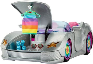 Barbie Puppen Fahrzeug Extra, Cabrio, glitzert, mit Regenbogen Reifen und Zubehör