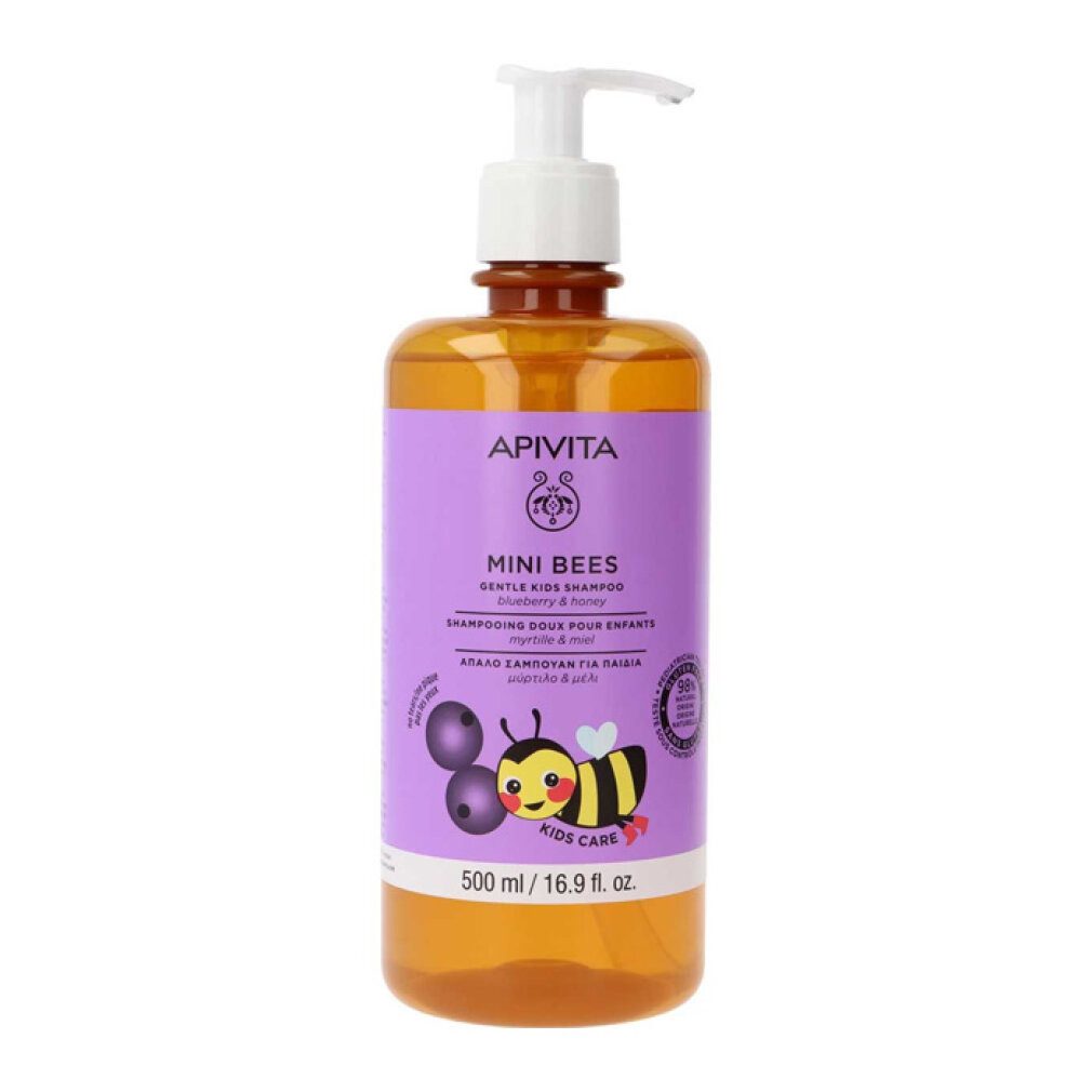 Apivita Haarshampoo Mini Bees Kindershampoo Heidelbeere & Honig