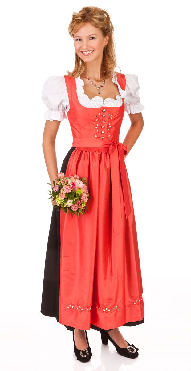 Dirndl Dirndl lang 3tlg. - TOPLITZSEE - koralle