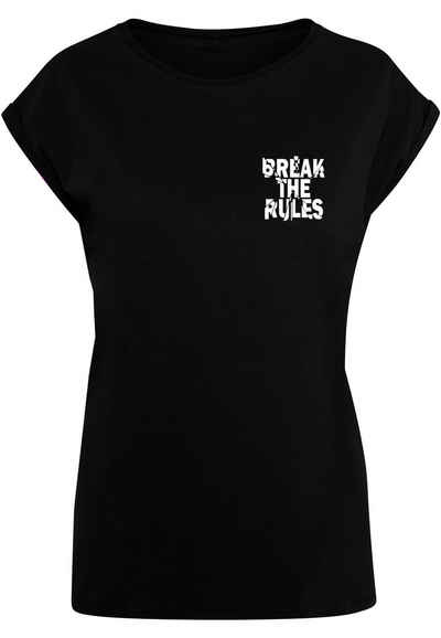 Merchcode T-Shirt Merchcode Damen Ladies Break The Rules 2 T-Shirt (1-tlg)