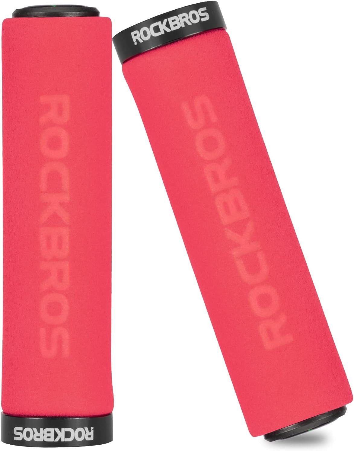 ROCKBROS Fahrradlenkergriff Lenkergriffe Lock-On Design Fahrradgriffe, rutschfest, Stoßdämpfend Griffe aus verdicktem Schwamm für 22,2mm Lenke