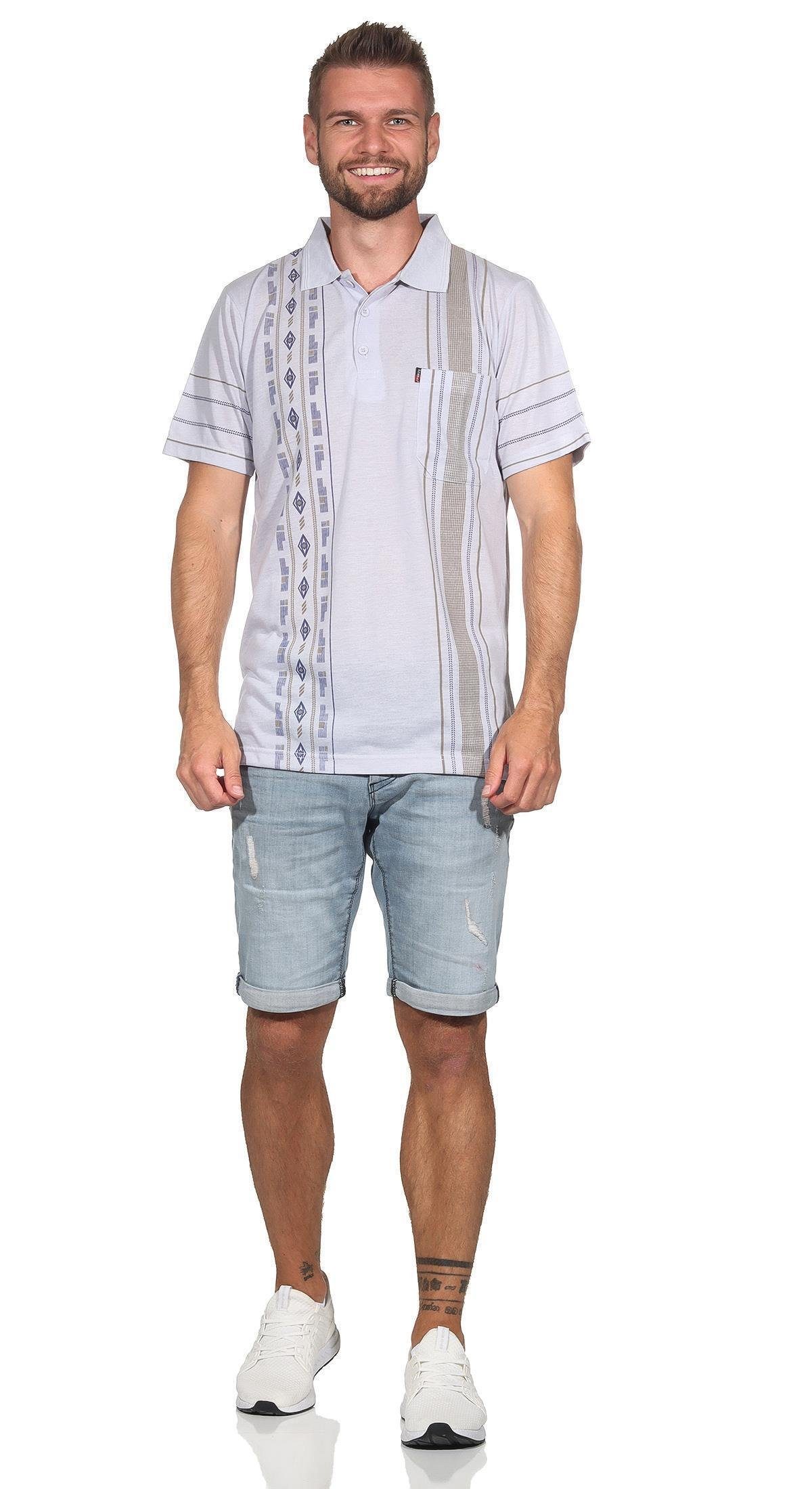 EloModa Poloshirt Herren Poloshirt Sommer Polo-Hemd Kurzarm, Gr. M L XL 2XL (1-tlg)