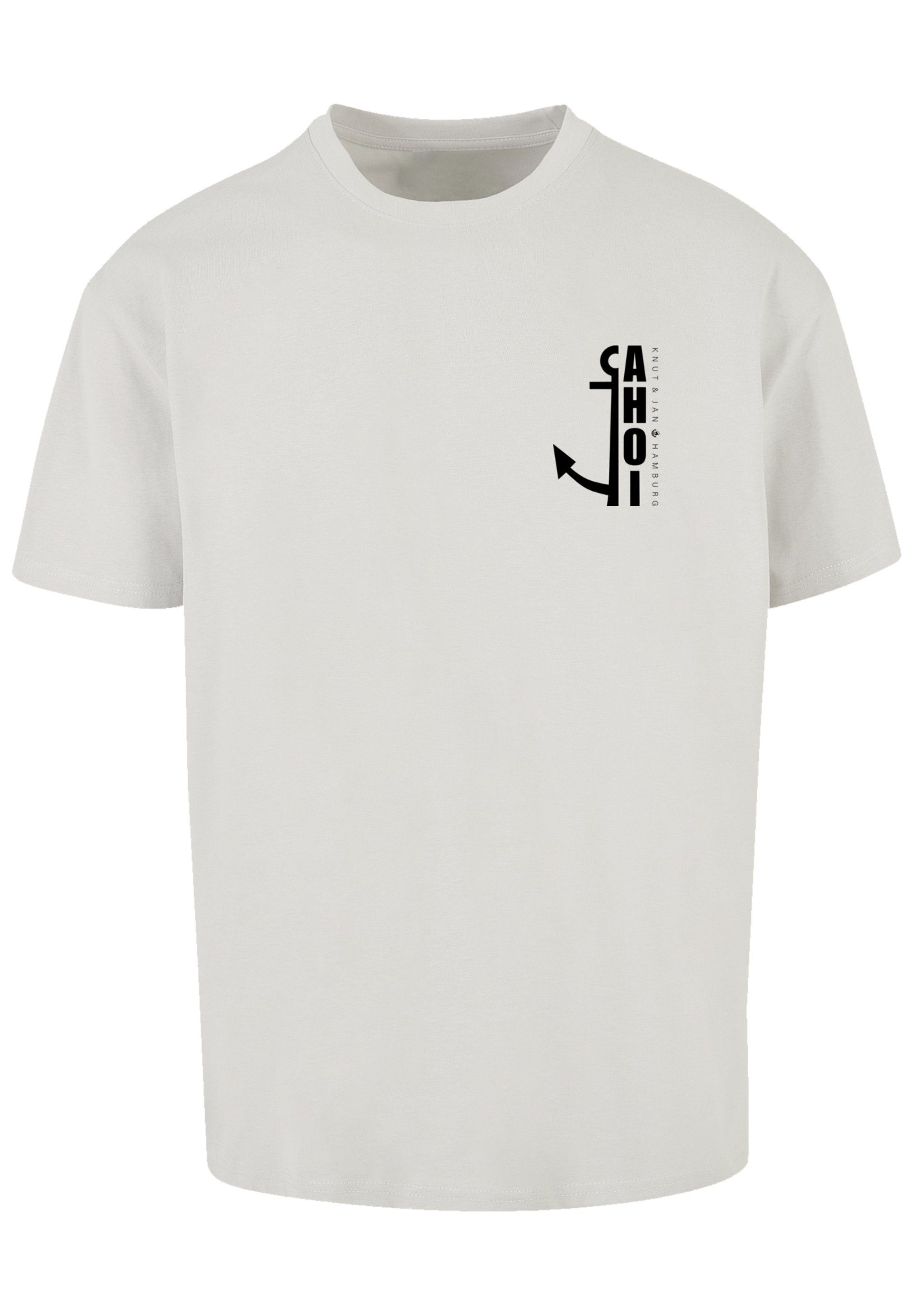 Ahoi F4NT4STIC Jan Knut Print Anker & lightasphalt Hamburg T-Shirt