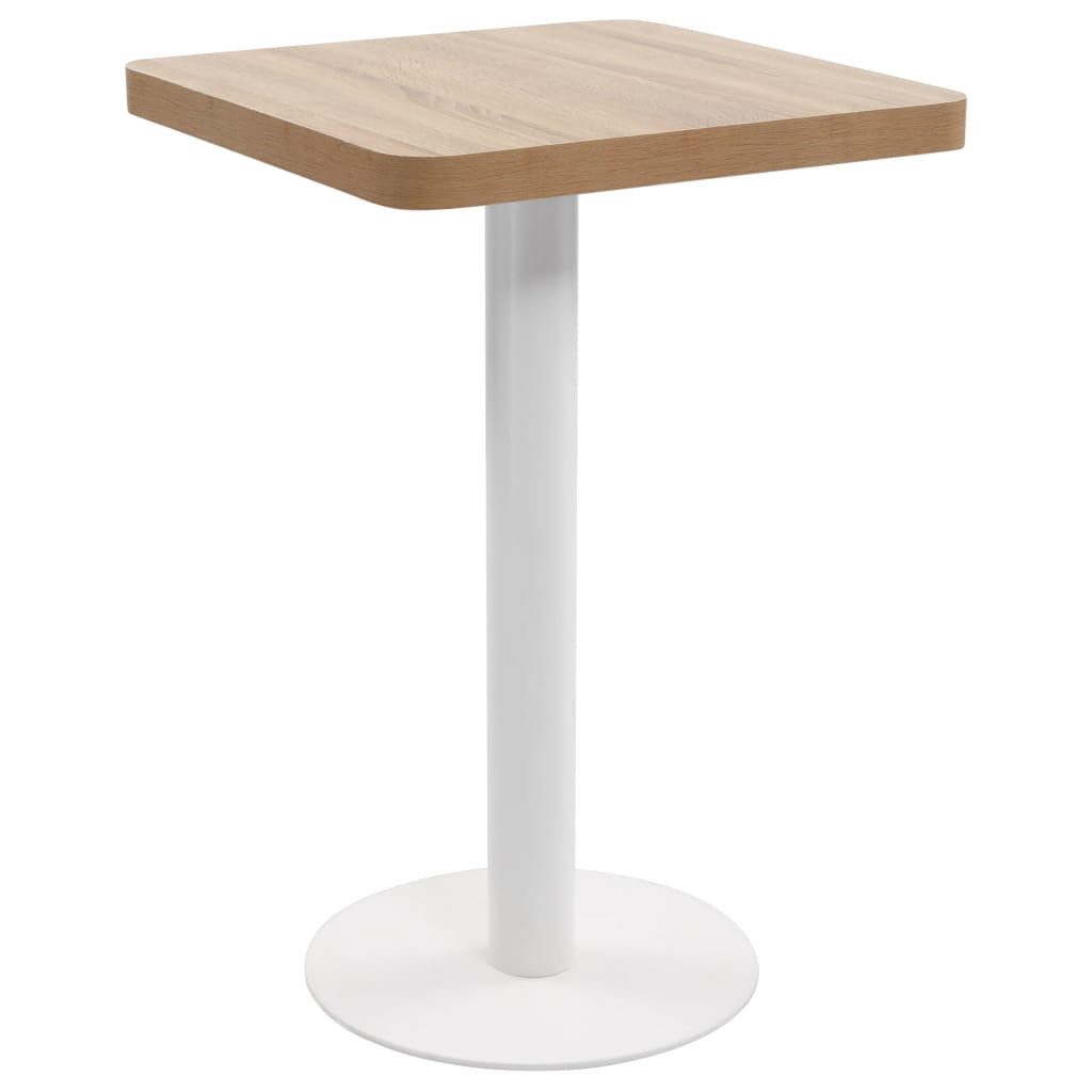 vidaXL Esstisch, Bistrotisch Hellbraun 50x50 cm günstig online kaufen