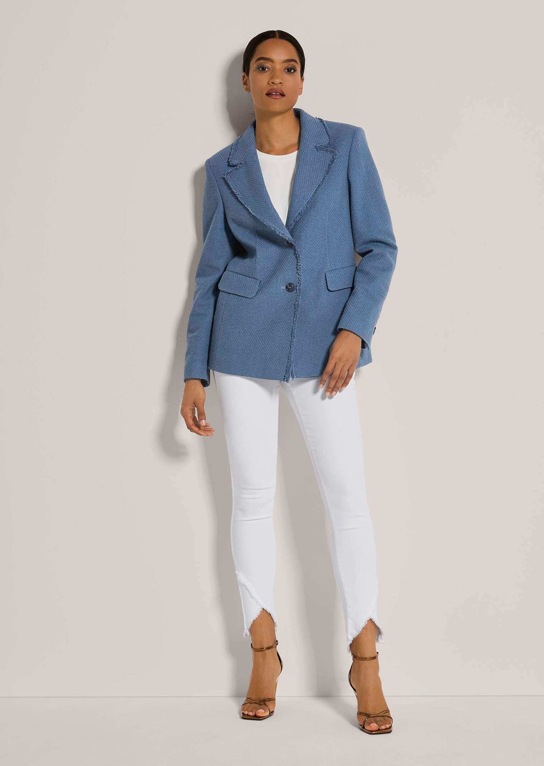 MADELEINE Kurzblazer Longblazer mit Struktur