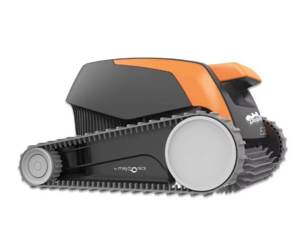 maytronics Poolbodensauger Dolphin E20 Poolroboter mit zusätzlichem Filterkorb fein + PVC Bürsten