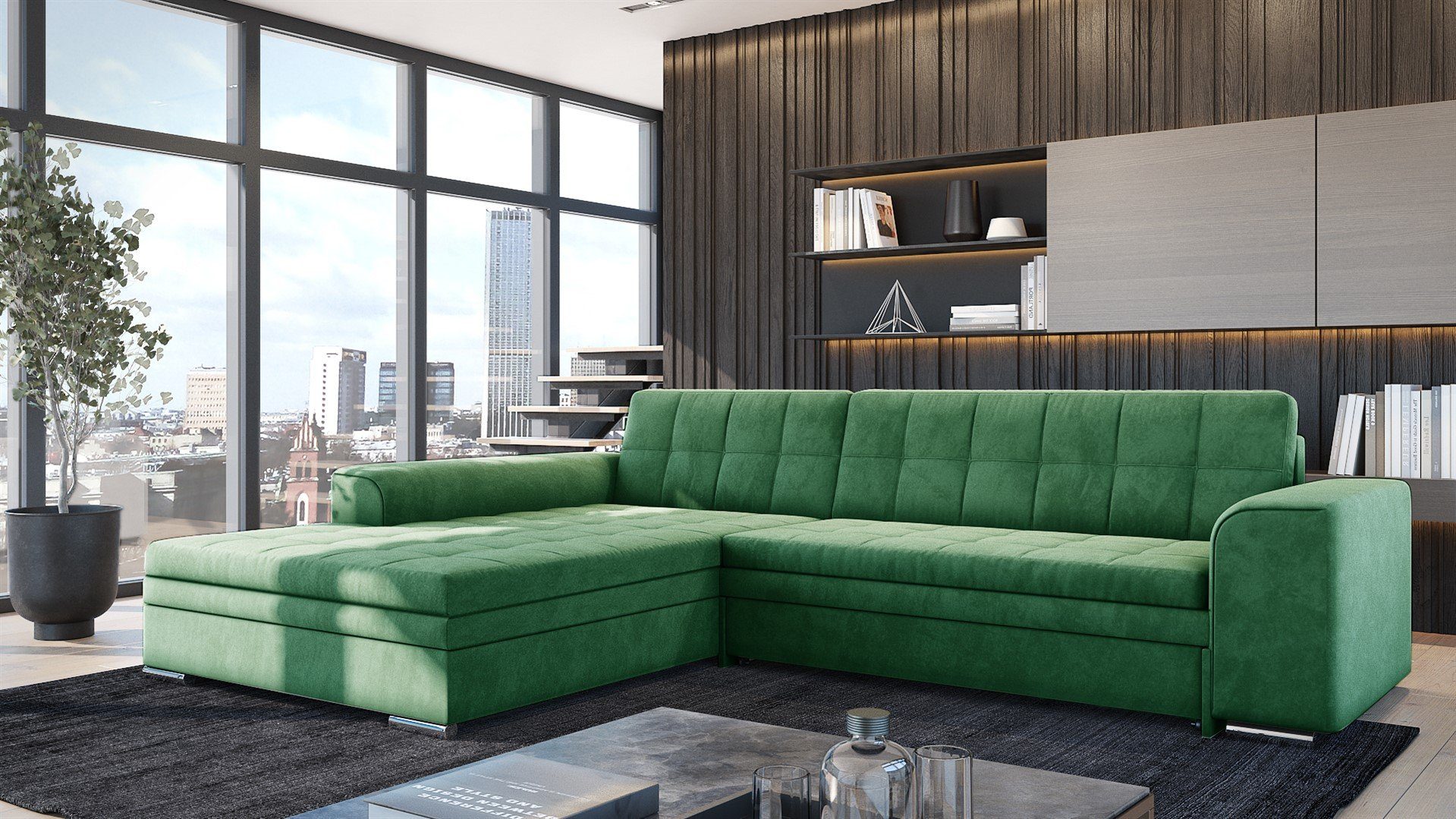 Fun Möbel Ecksofa Sofa SARRA Ottomane günstig online kaufen