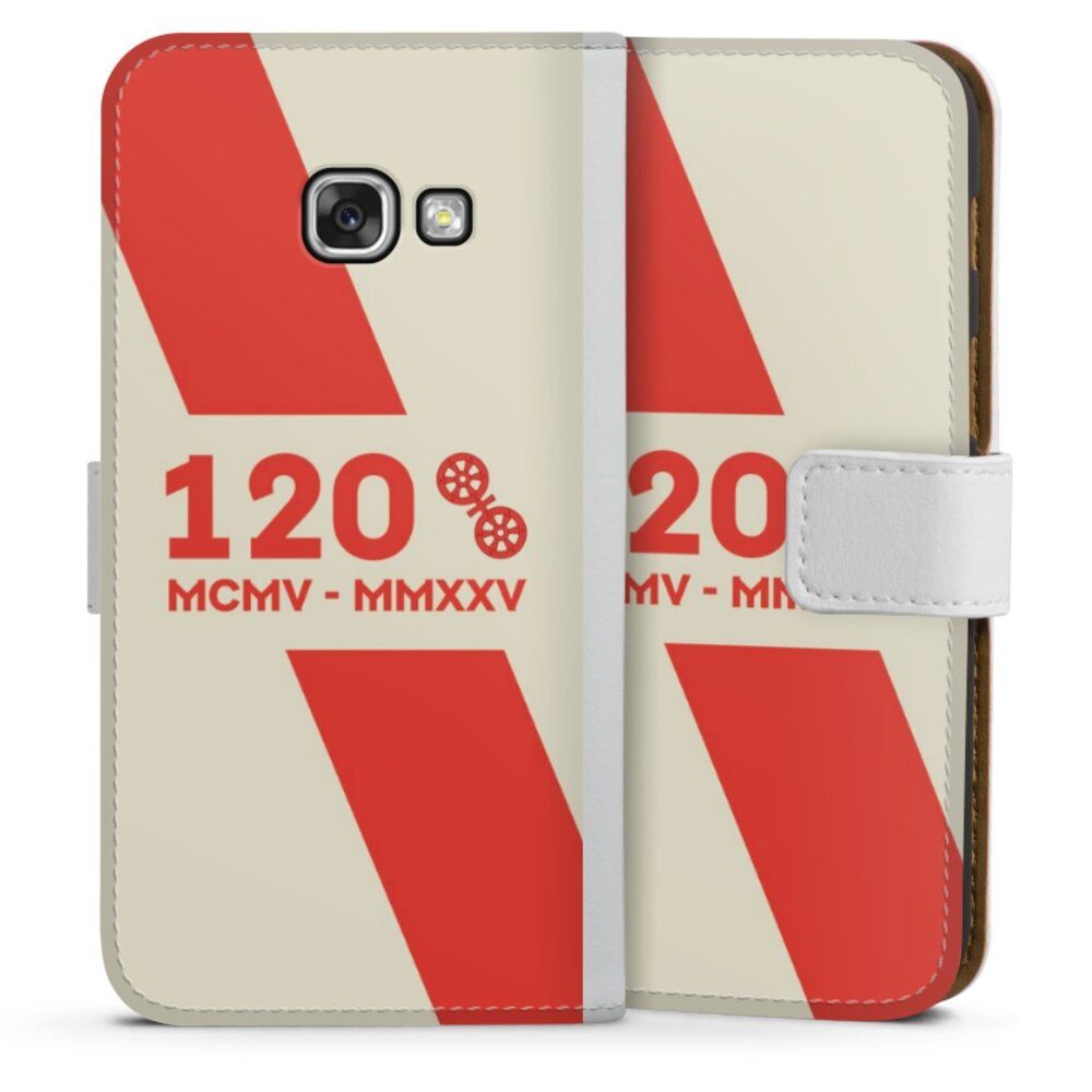 DeinDesign Handyhülle 1. FSV Mainz 05 E.V. 120 Jahre Bundesliga, Samsung Galaxy A3 (2017) Hülle Handy Flip Case Wallet Cover