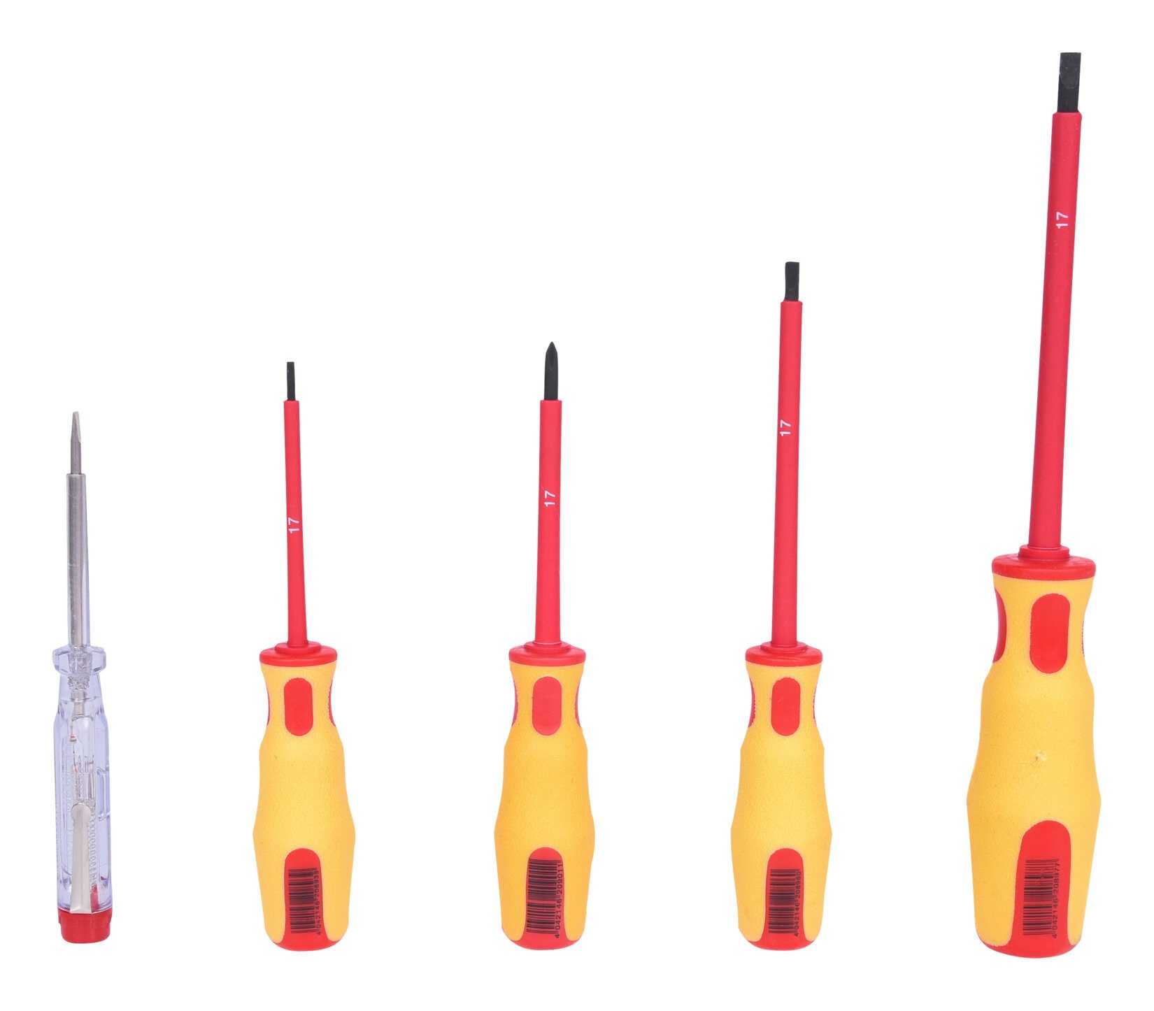 KS Tools Schraubendreher ERGOTORQUE VDE, (5 St), Satz, PH+Schlitz, 5-teilig