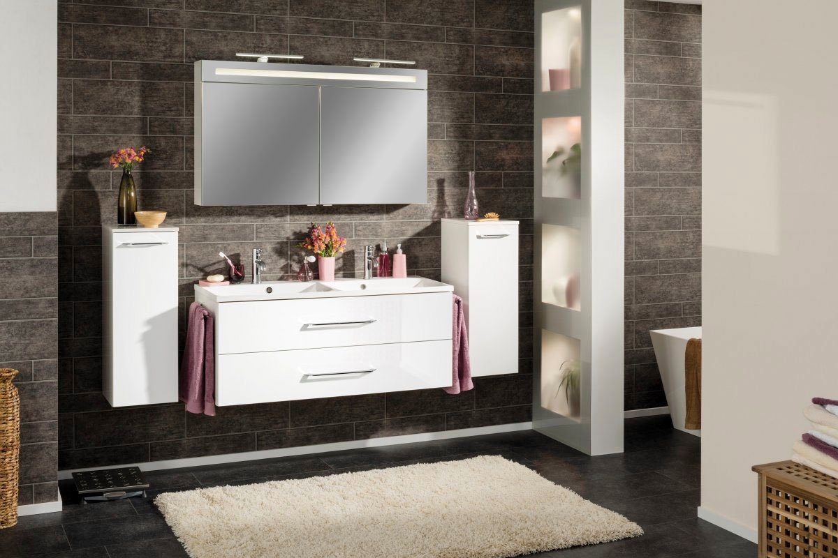 FACKELMANN Midischrank B.clever Badmöbel Breite 30,5 cm, Badmöbel