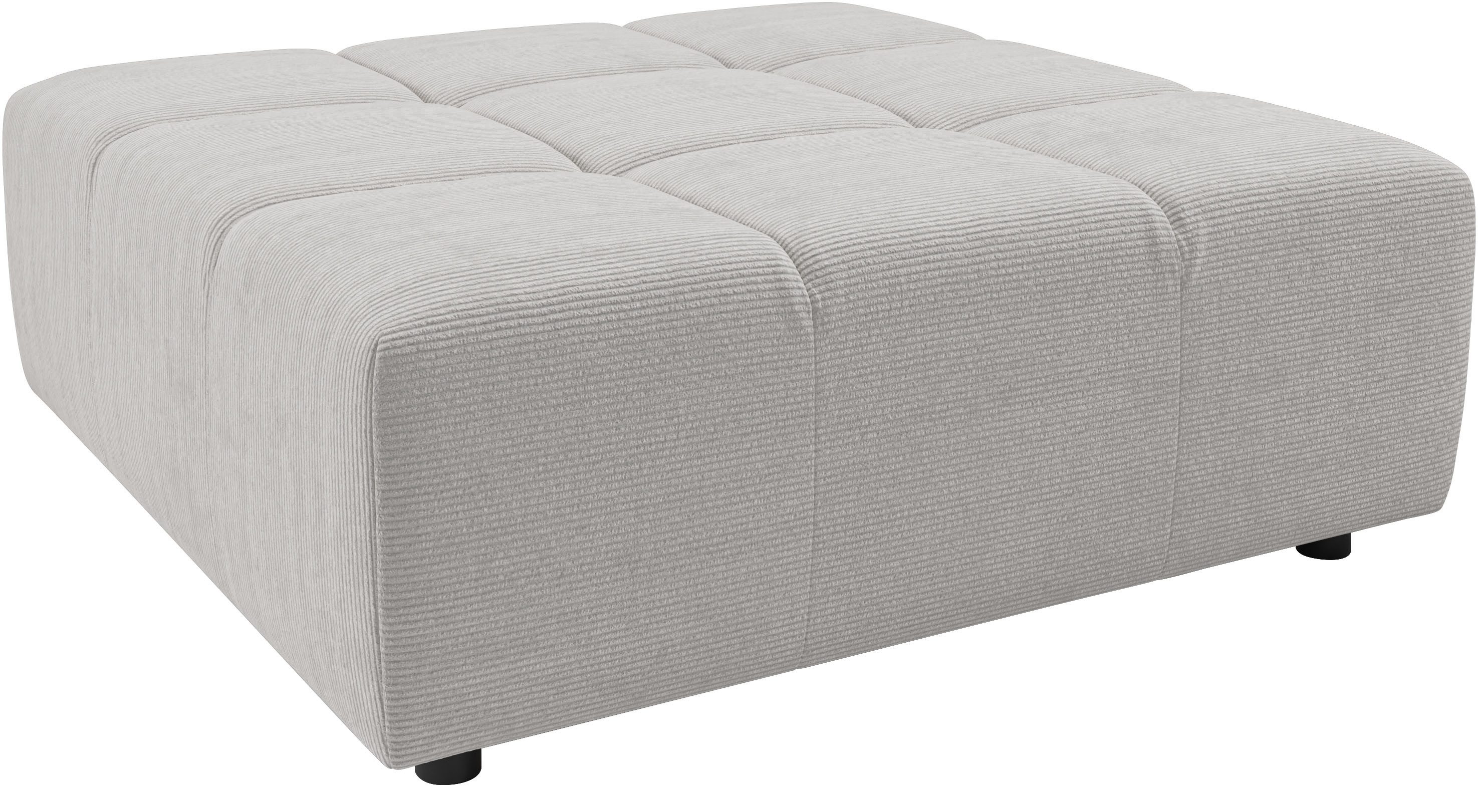 Home affaire Polsterhocker Ancona, Polsterhocker passend zum Sofa, Breite 107 cm, passend zur "Ancona"-Polsterserie, auch in Cord + Easy Care