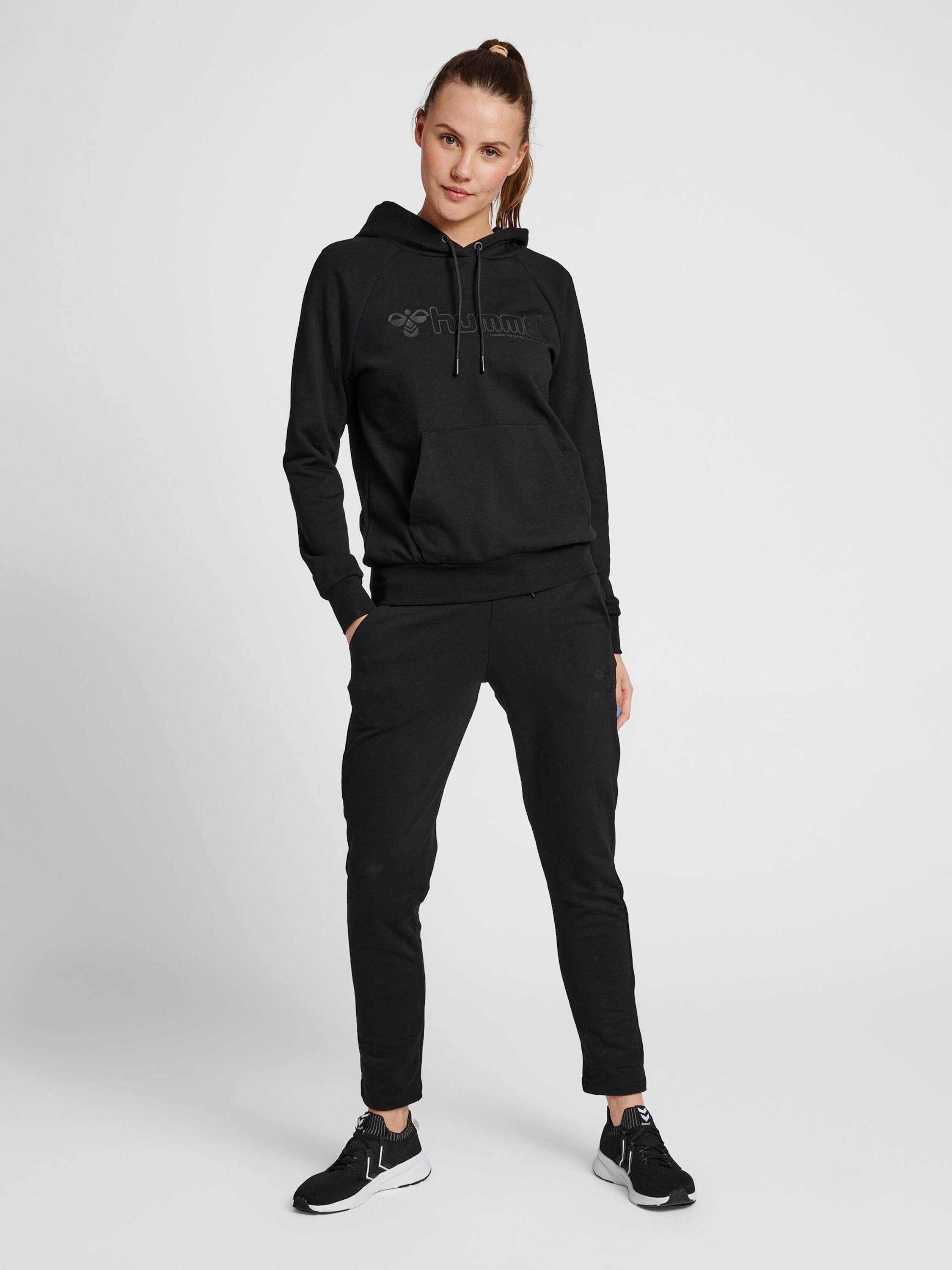 Sweatshirt Noni Details, (1-tlg) Plain/ohne 2.0 hummel Weiteres Detail Schwarz