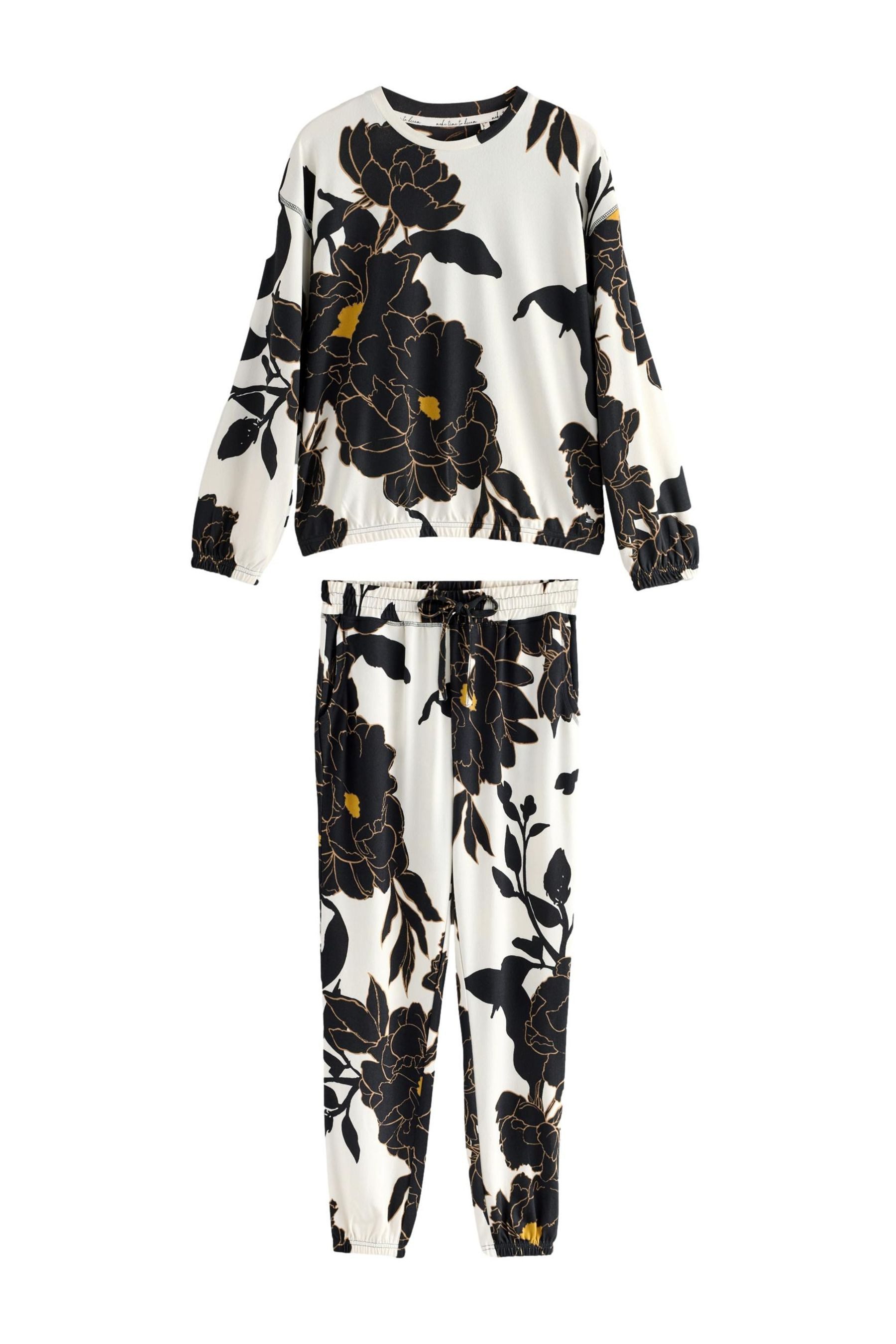 Pyjama Weicher, langärmeliger Schlafanzug