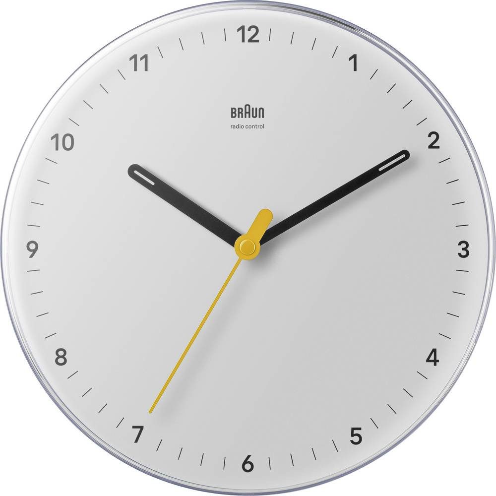 Braun Wanduhr 67685 Funk Wanduhr 230 mm Weiß