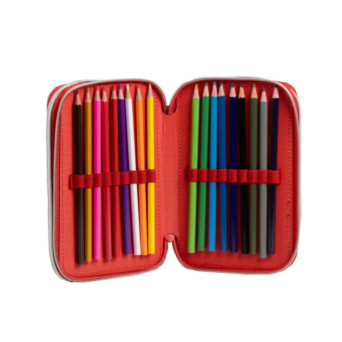 Spiderman Federmäppchen Spiderman Federmäppchen 3-Fach gefüllt Marvel Schule Kinder