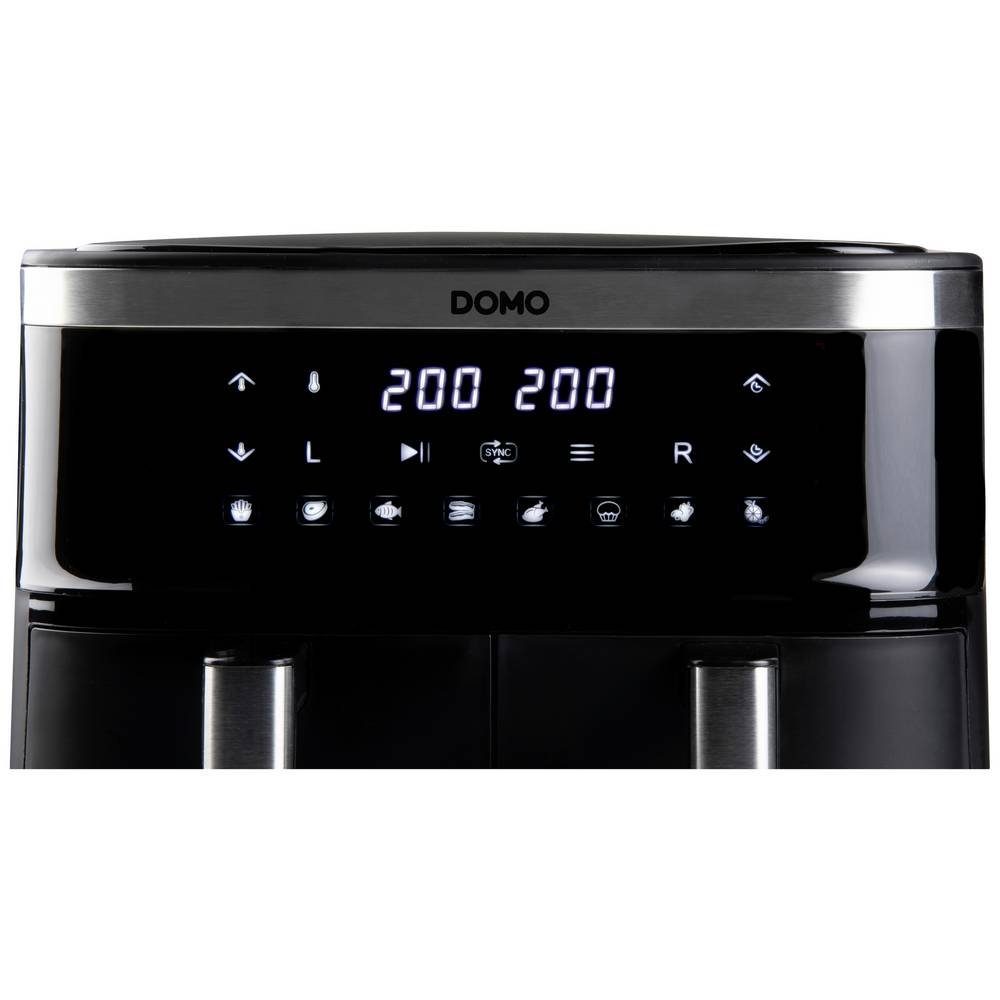 Domo Fritteuse, Überhitzungsschutz, Timerfunktion, mit Display, Antihaftbeschichtung