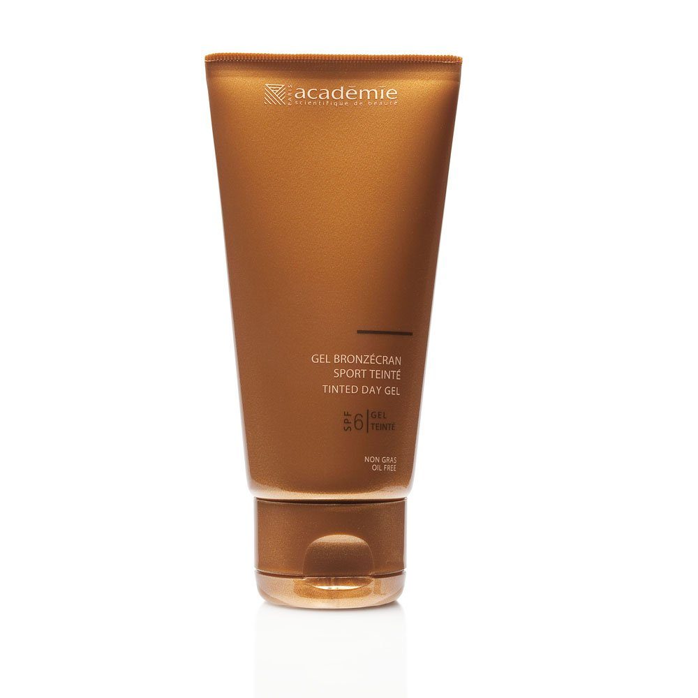 Getönte Gesichtscreme Academie Bronzecran Sport Gel - getöntes Sportgel, fettfrei LSF 6 75ml