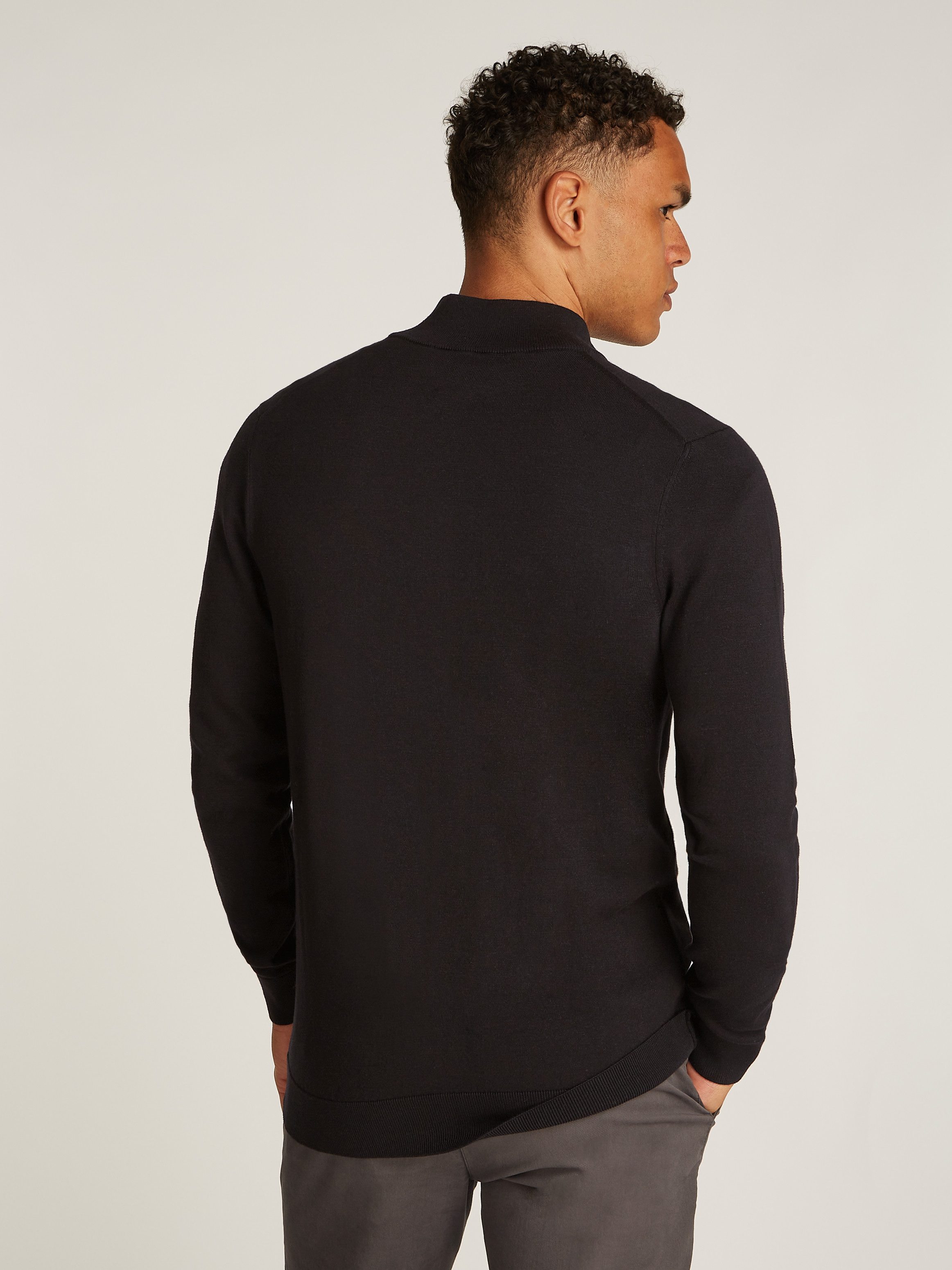 Calvin Klein Stehkragenpullover COTTON SILK BLEND günstig online kaufen